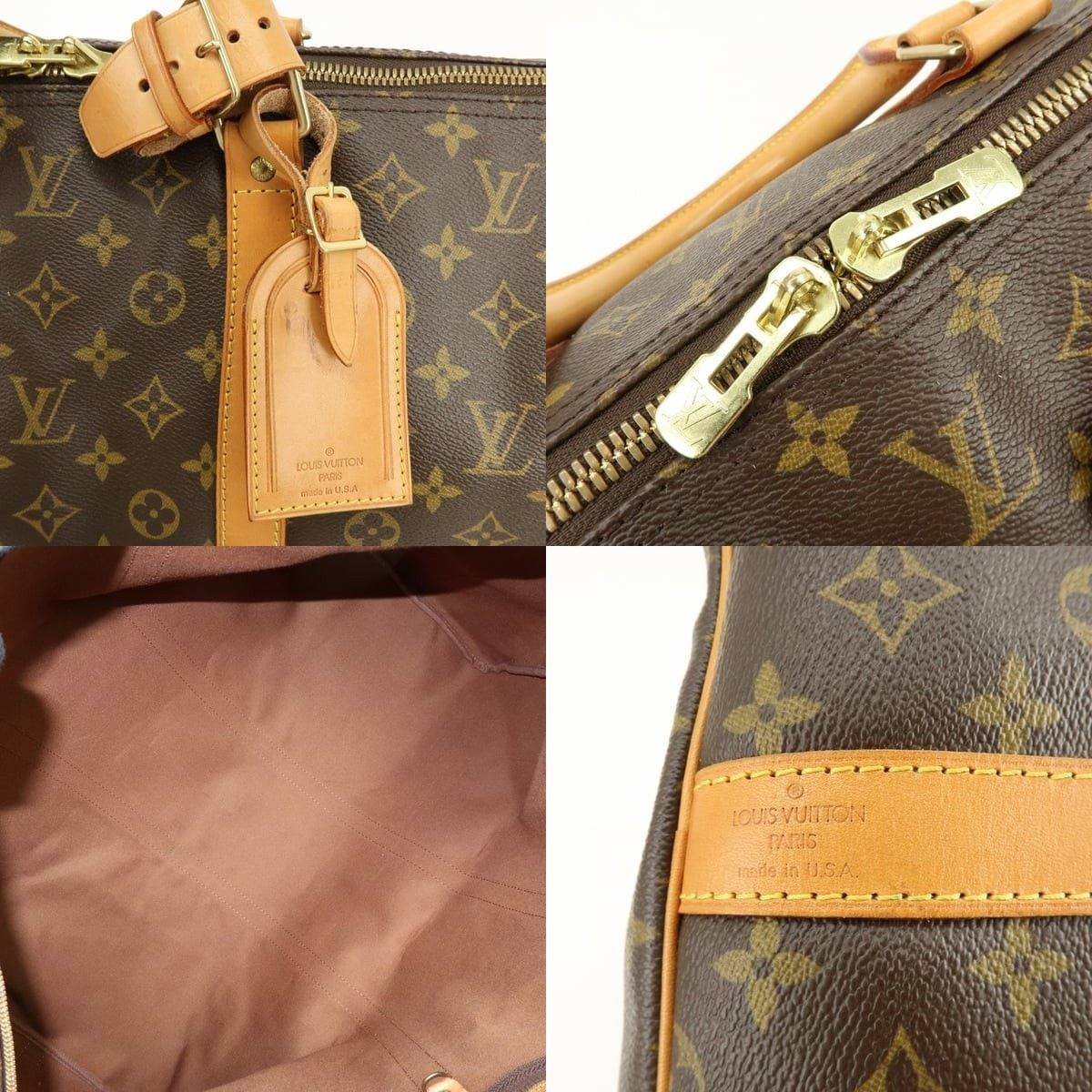 Louis Vuitton Louis Vuitton Monogram Keepall Bandouliere 60 Duffle Bag Size ONE SIZE - 7 Thumbnail