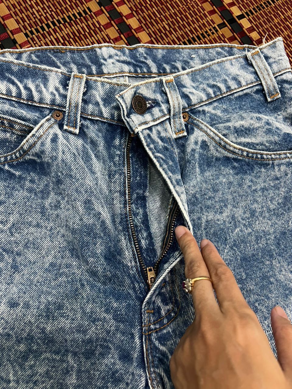Levi's × Vintage Vintage 1980’s Levis Acid Wash Cut Off Short Pants Size US 31 - 11 Thumbnail
