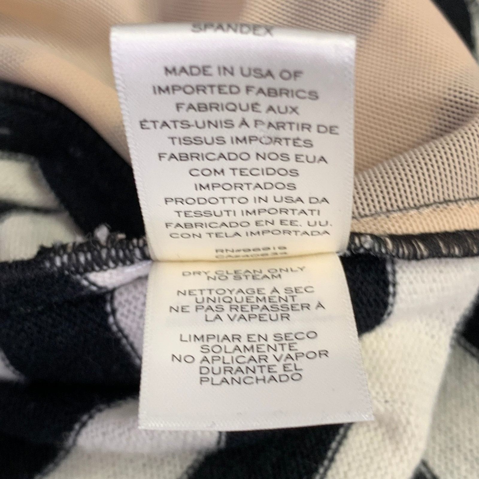Marc Jacobs Size 6 Black White Wool Nylon Stripe Belted Dress Size M / US 6-8 / IT 42-44 - 8 Thumbnail