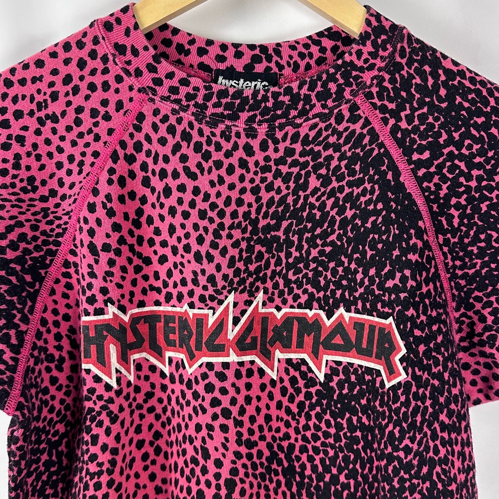 Hysteric Glamour Pink Leopard Print Iron Maiden Tee Size S / US 4 / IT 40 - 2 Thumbnail