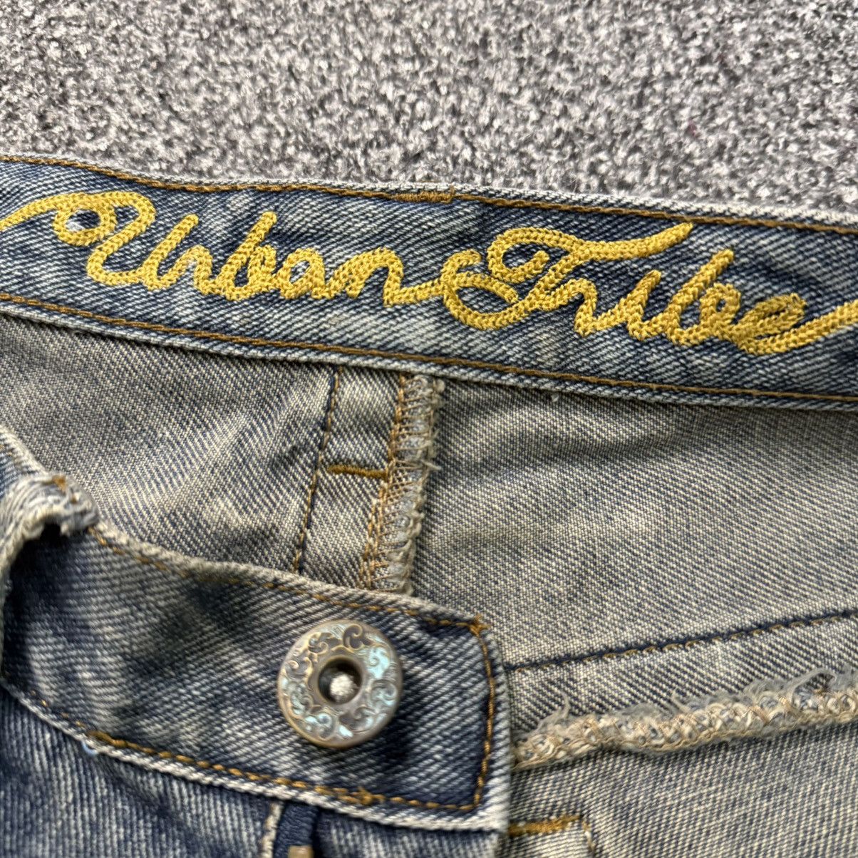 Affliction 🔥 Archival Urban Tribe Distressed Thrashed Punk Jeans Size US 30 / EU 46 - 15 Thumbnail