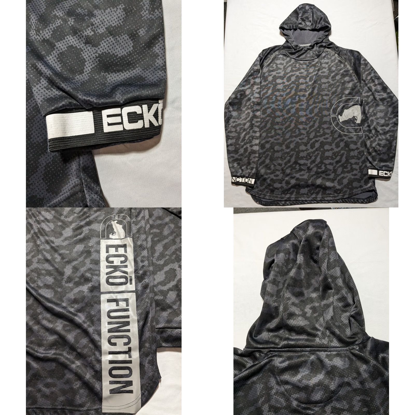 Ecko Unltd. ECKO UNLTD FUNCTION Men XL GUNMETAL Camo Rhino Pullover Hoodie Size US XL / EU 56 / 4 - 9 Thumbnail