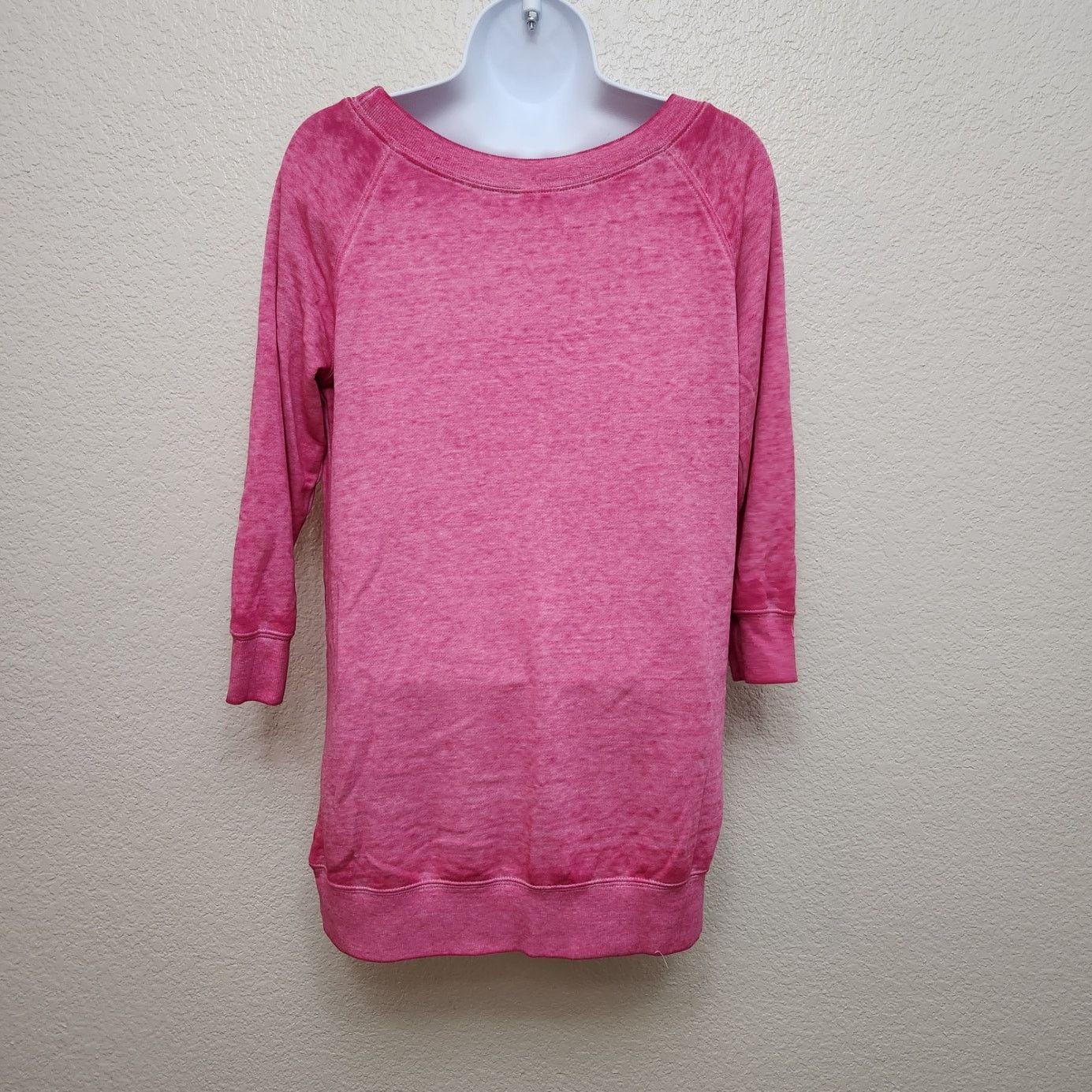 Other Cato Active Pink Heathered Raglan 3/4 Sleeves Sweatshirt XS Size XS / US 0-2 / IT 36-38 - 3 Thumbnail
