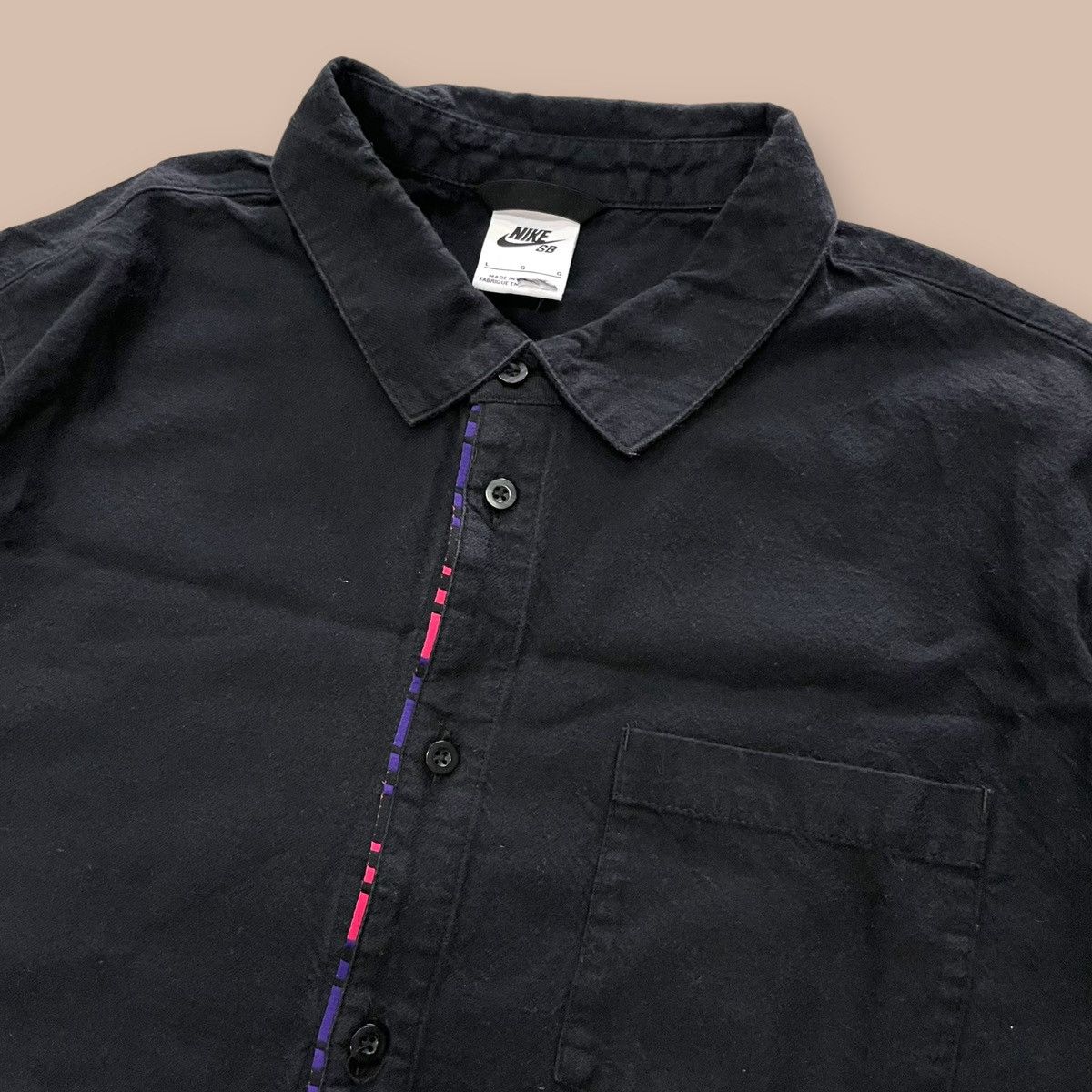 Nike SB Nike SB Flannel Button Up Black Shirt Size US L / EU 52-54 / 3 - 4 Thumbnail