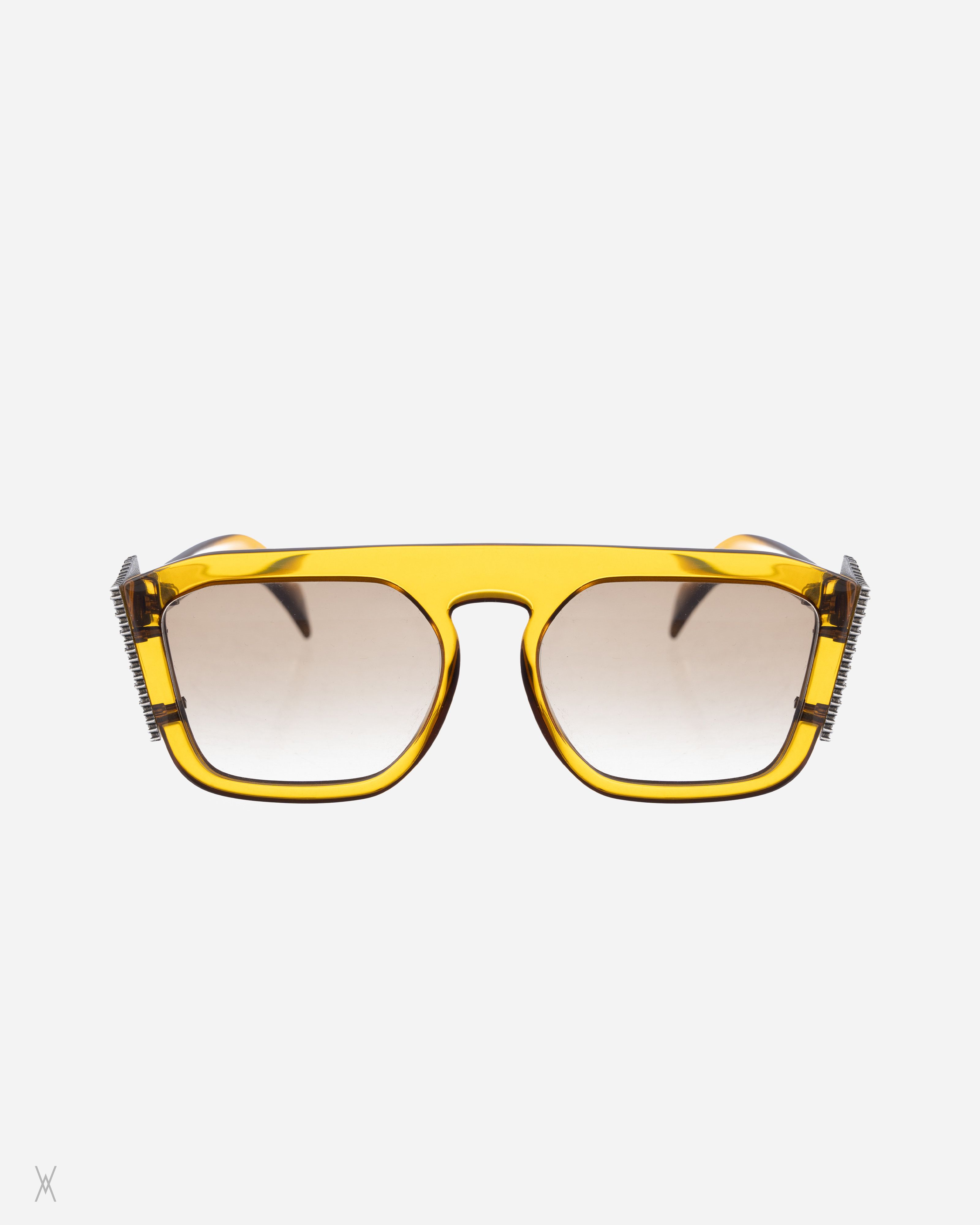 Fendi Fendi Crystal Logo Sunglasses – Amber / Brown Size ONE SIZE - 1 Thumbnail