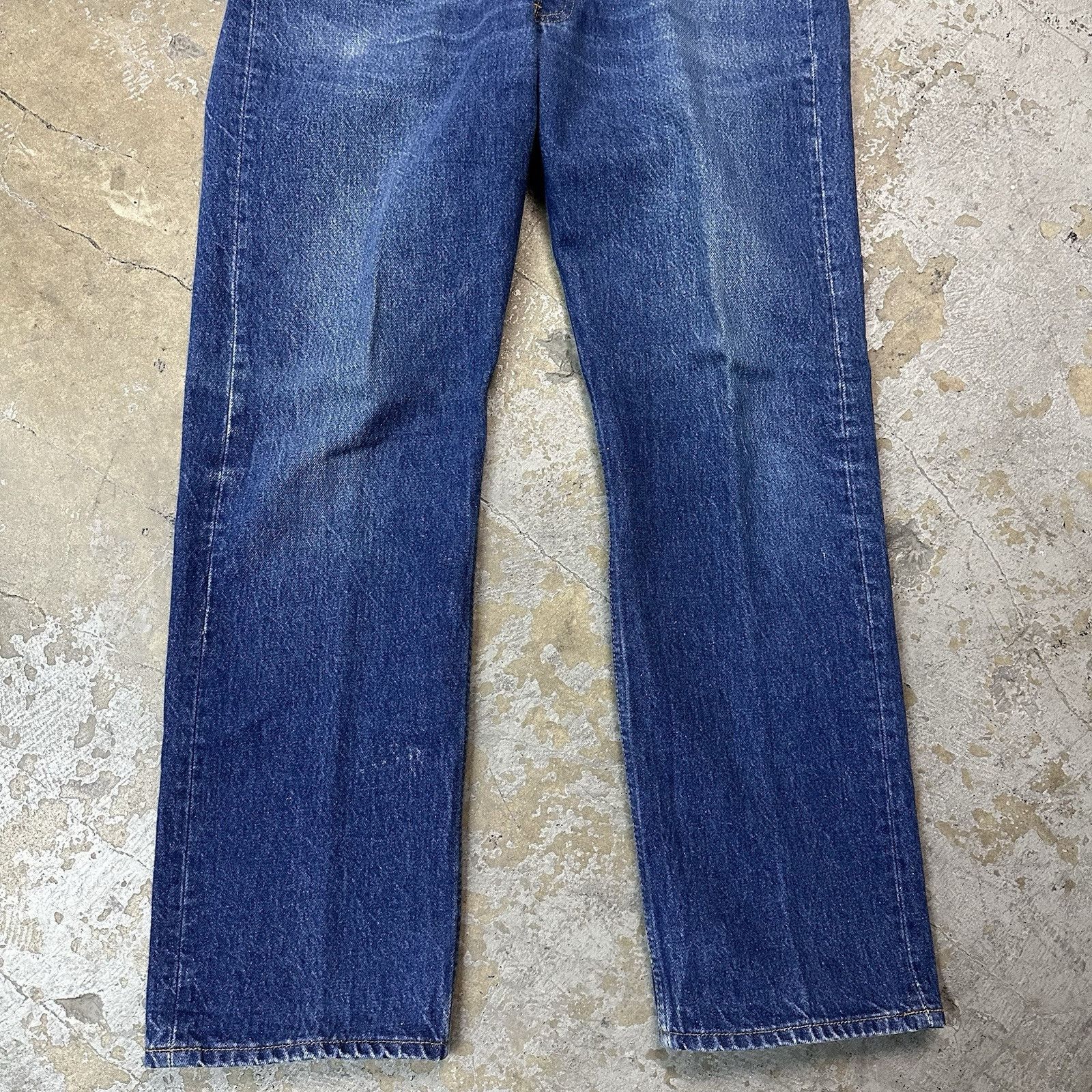 Levi's × Vintage Vintage 80s Levi’s 501 Straight Dark Wash Denim Jeans 34x30 Size US 34 / EU 50 - 3 Thumbnail