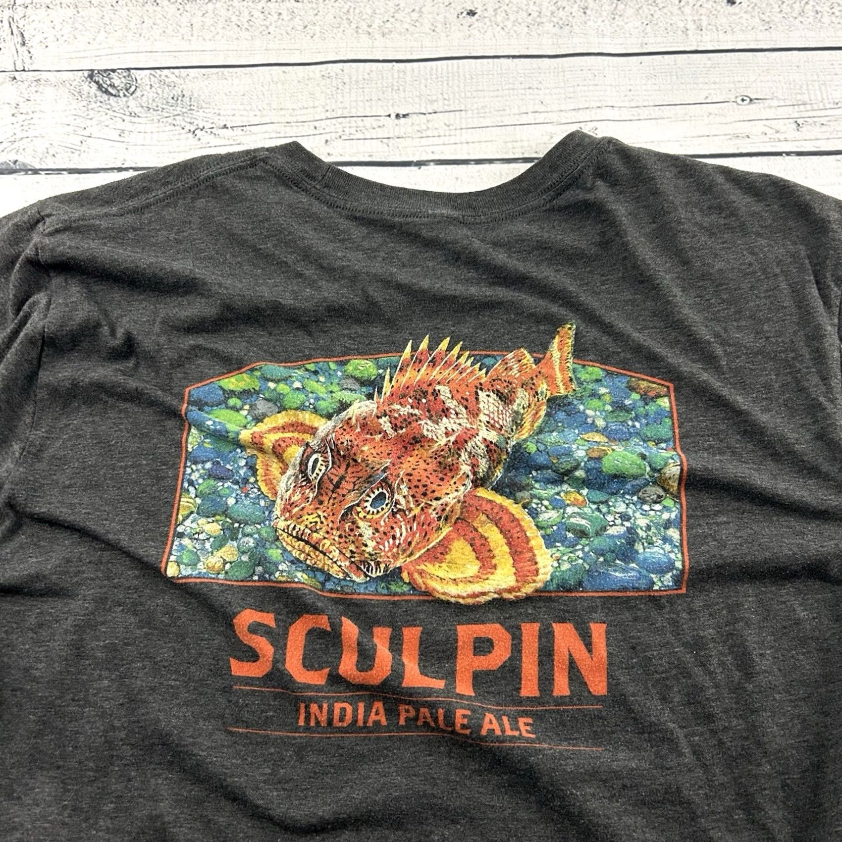 Vintage Ballast Point Sculpin IPA Short Sleeve T Shirt Men's XL Gray Size US XL / EU 56 / 4 - 7 Thumbnail