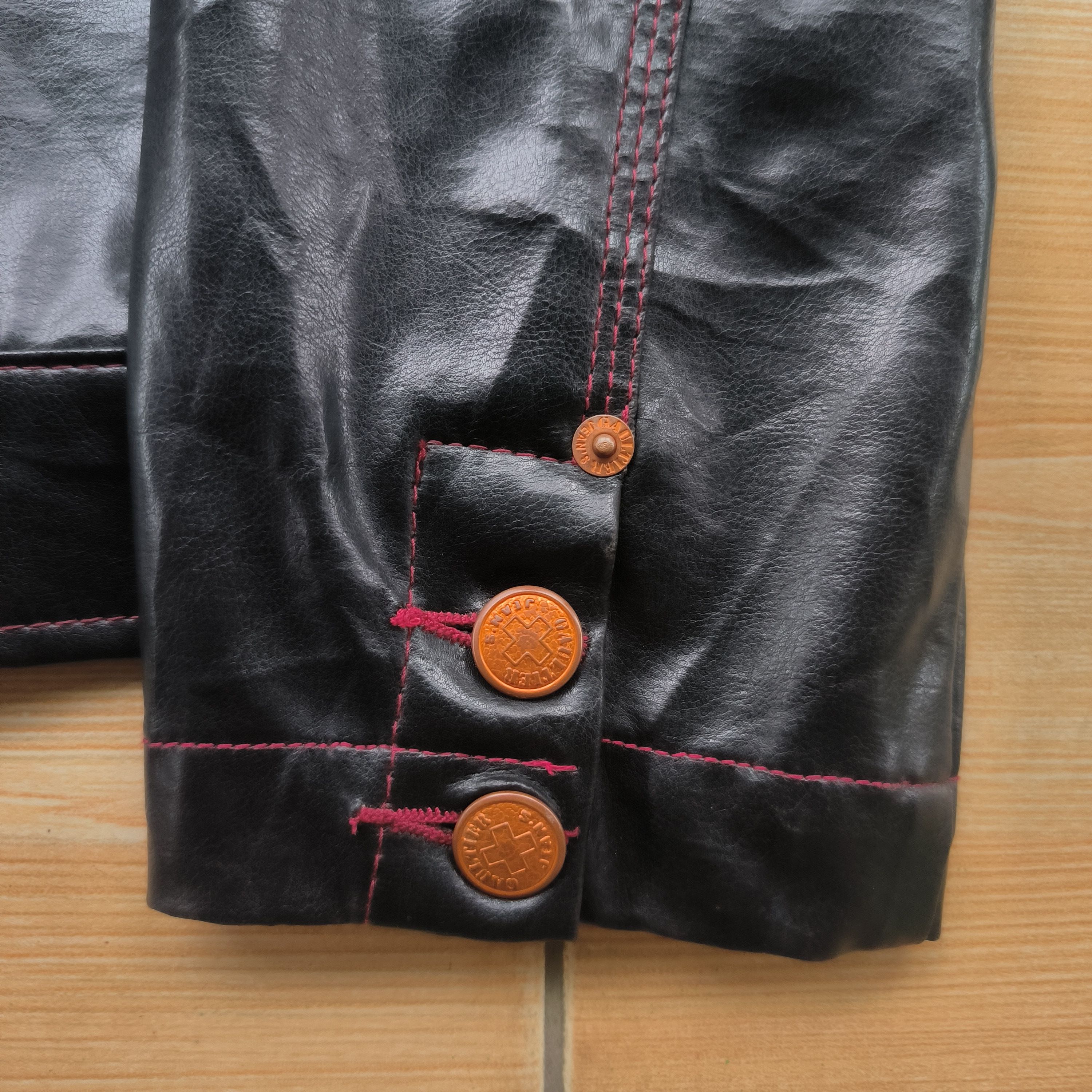 Jean Paul Gaultier Vintage 1990s Archive Jean Paul Gaultier PVC Leather Jacket Size M / US 6-8 / IT 42-44 - 2 Thumbnail