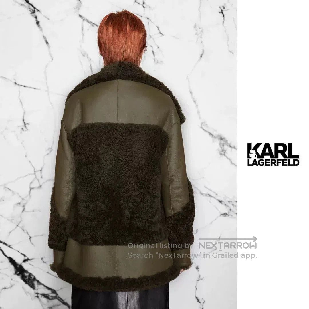 Karl Lagerfeld Karl Lagerfeld Classic Sheepskin Coat. Size M / US 6-8 / IT 42-44 - 3 Thumbnail