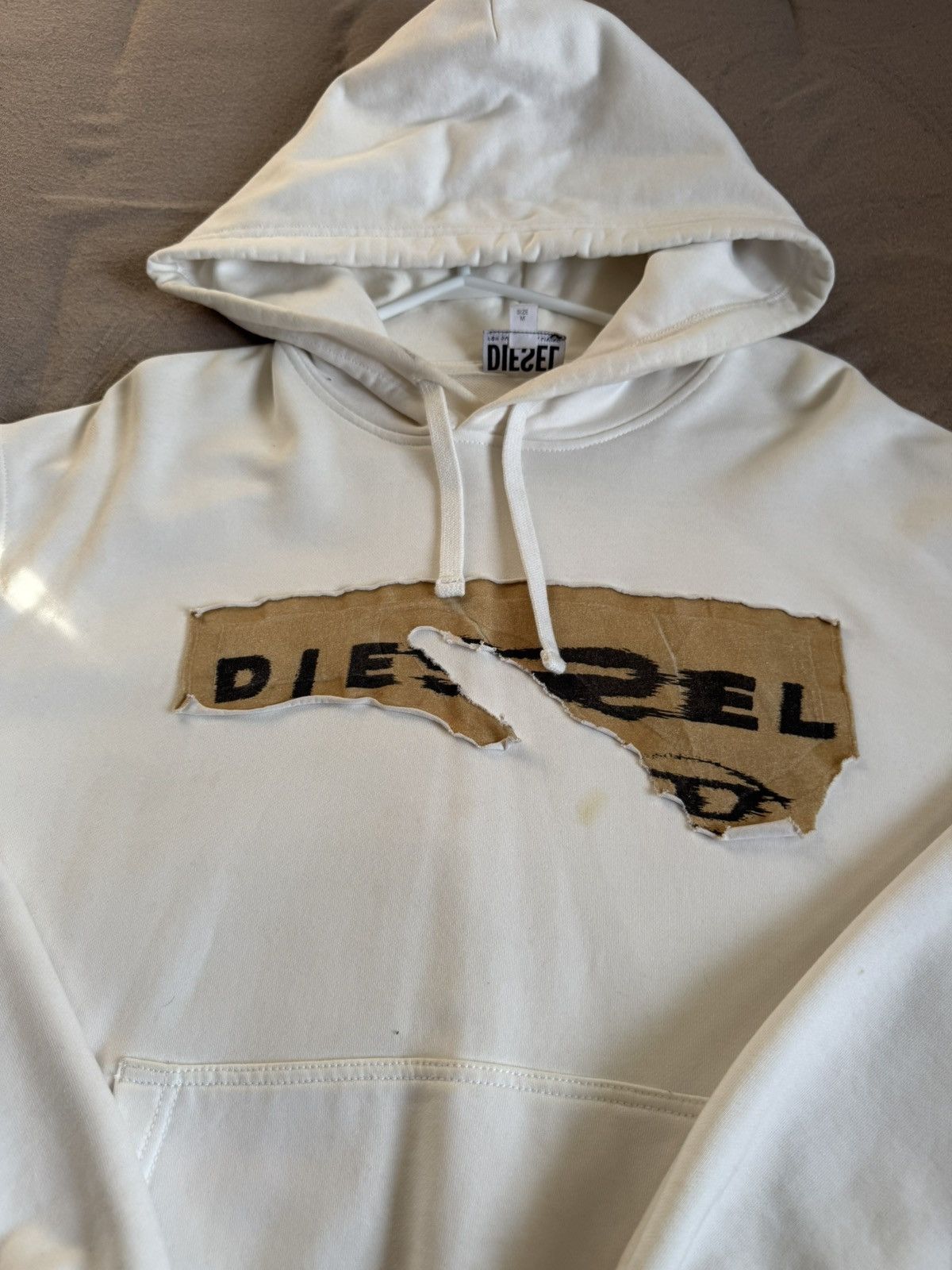 Diesel White Diesel Hoodie, Size M Size US M / EU 48-50 / 2 - 2 Thumbnail