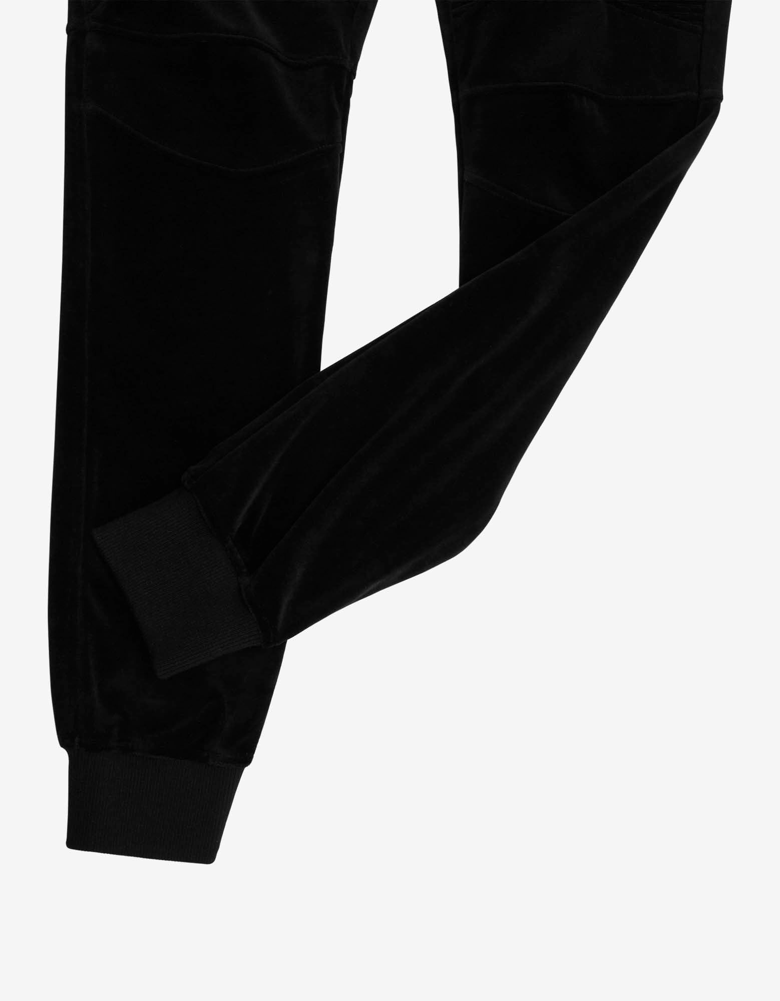 Balmain Balmain Black Velvet Biker Sweat Pants Size US 40 / EU 56 - 4 Thumbnail