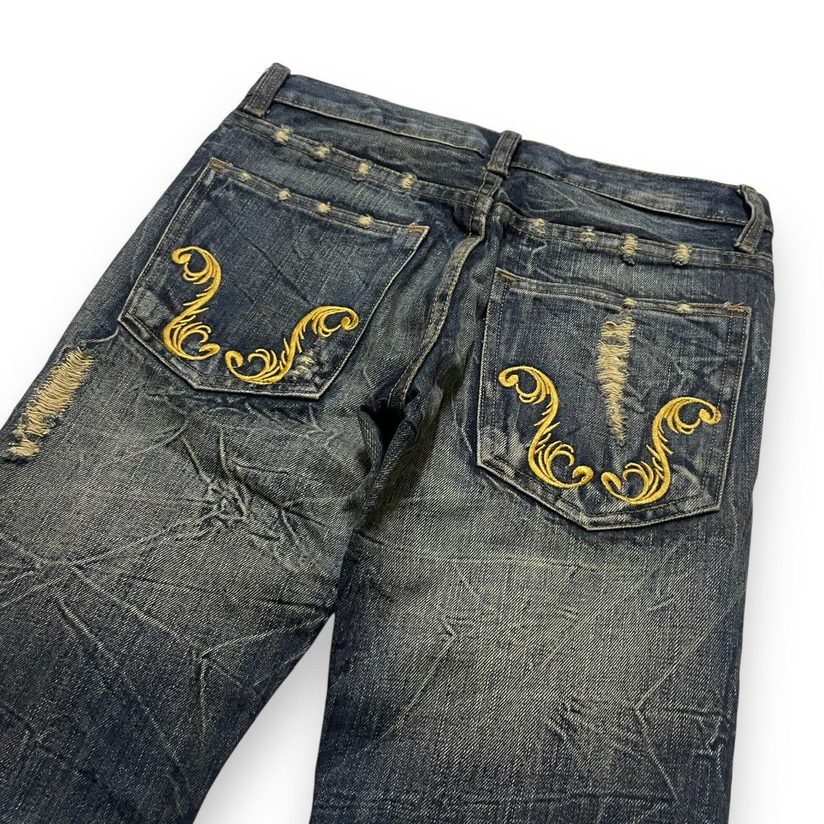 If Six Was Nine JAPANES FLARE DESIGNER K.U.I CO L.T.D DENIM (30×40) Size US 30 / EU 46 - 10 Thumbnail