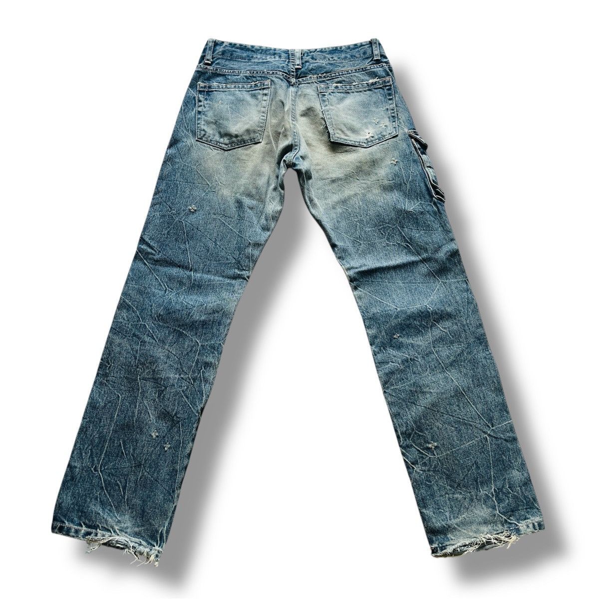 Le Grande Bleu (L.G.B.) × Vintage Vintage BLUE Grande Faded Acid Wash Denim Jeans Size US 29 - 3 Thumbnail