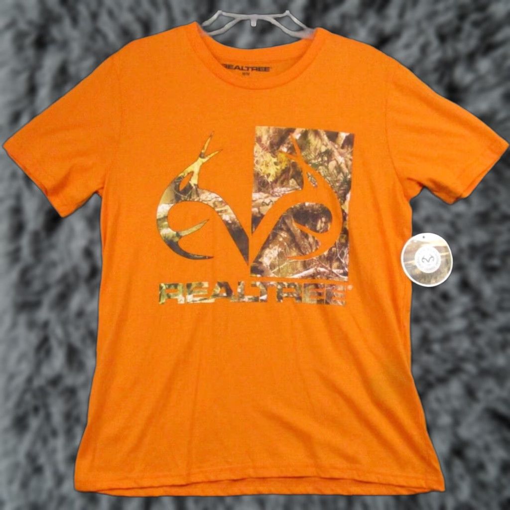 Realtree Realtree Orange Shirt Medium Men Camouflage Hiking Hunting Outdoor NWT Size US M / EU 48-50 / 2 - 1 Thumbnail