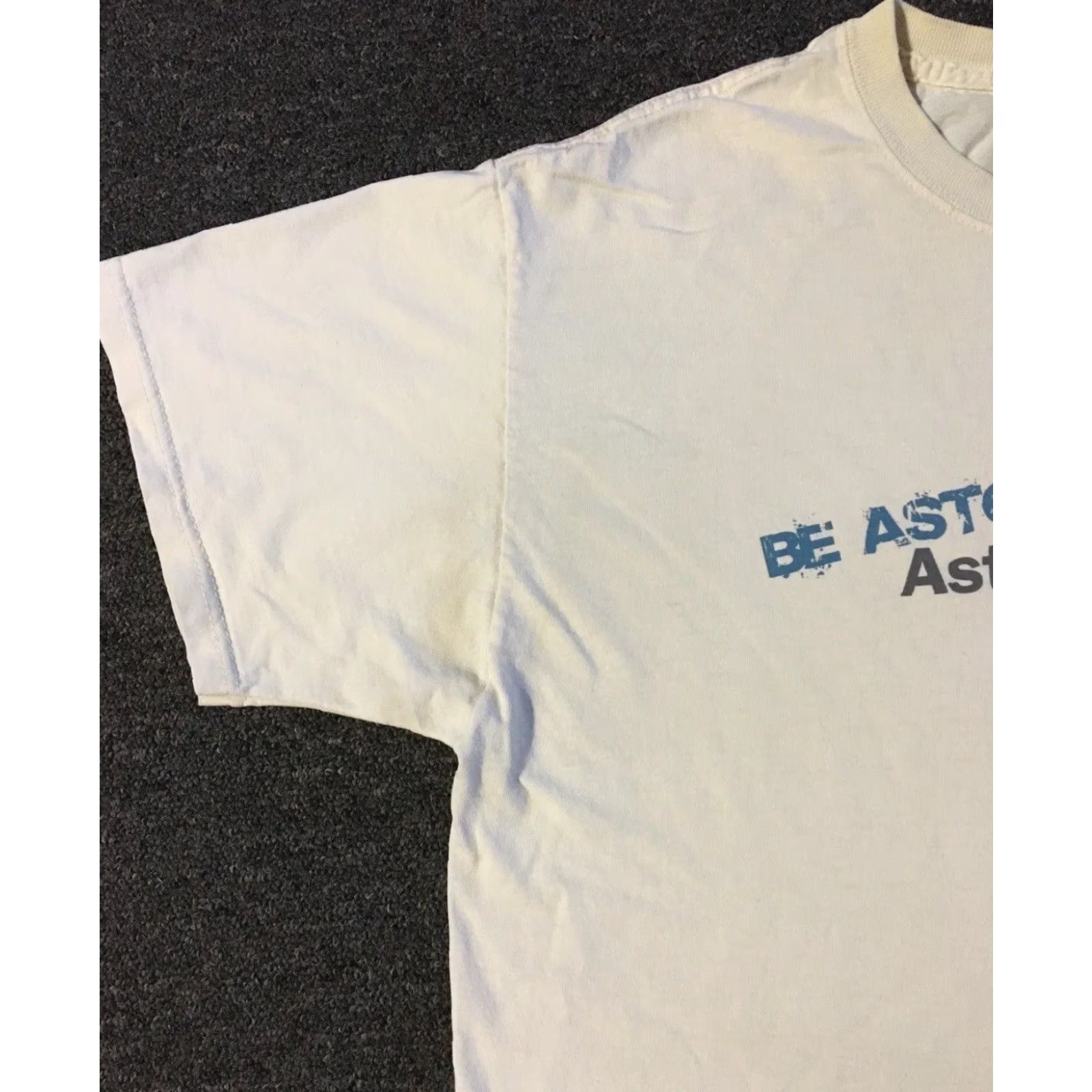 Vintage Vtg Astound Stereo Hear The Future Faded Distress Shirt M White 90s Grunge Promo T-Shirt Mens Size M Size US M / EU 48-50 / 2 - 7 Thumbnail