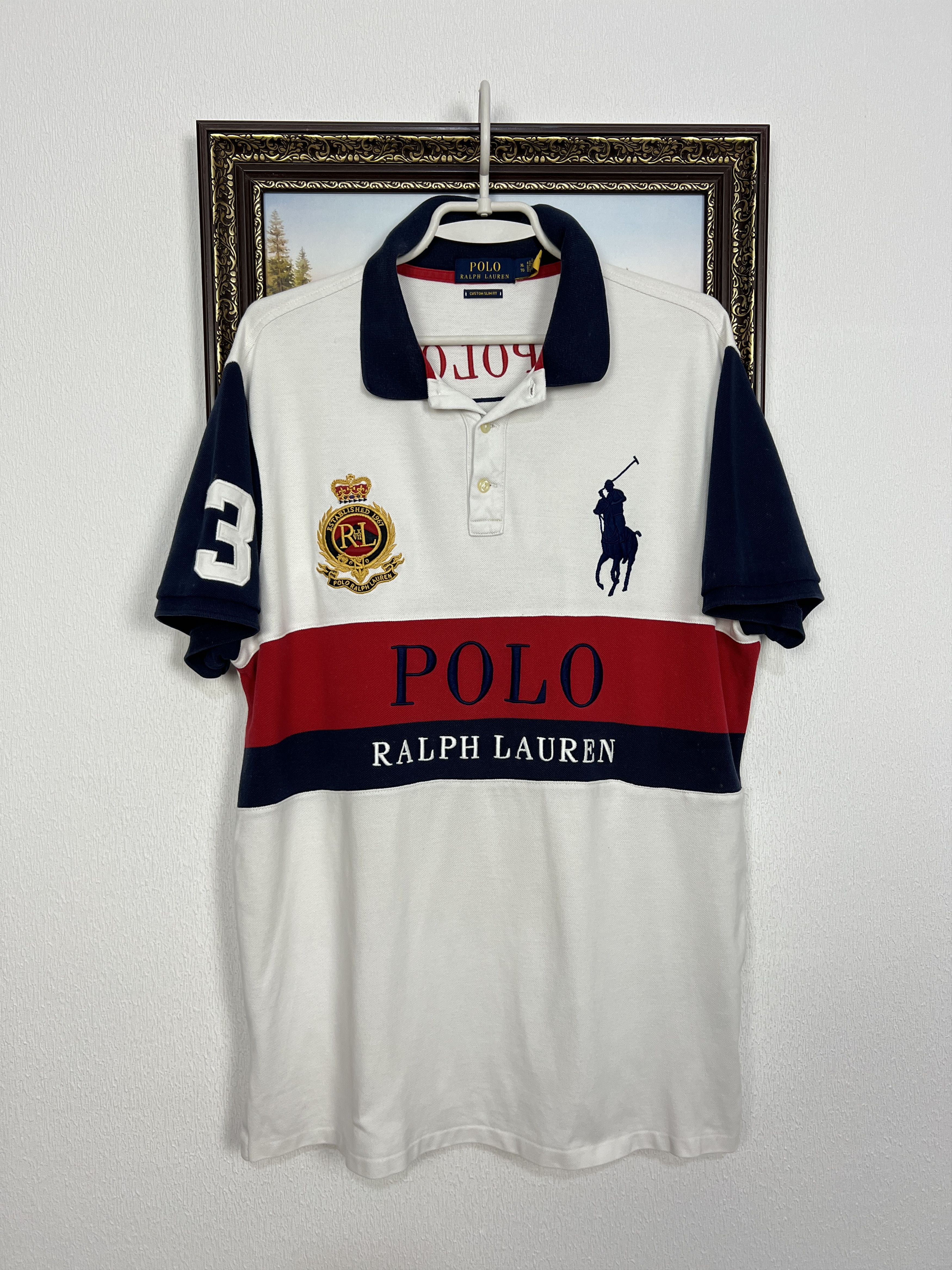 Polo Ralph Lauren Rugby Jersey Big Pony Logo Spell Out Hype