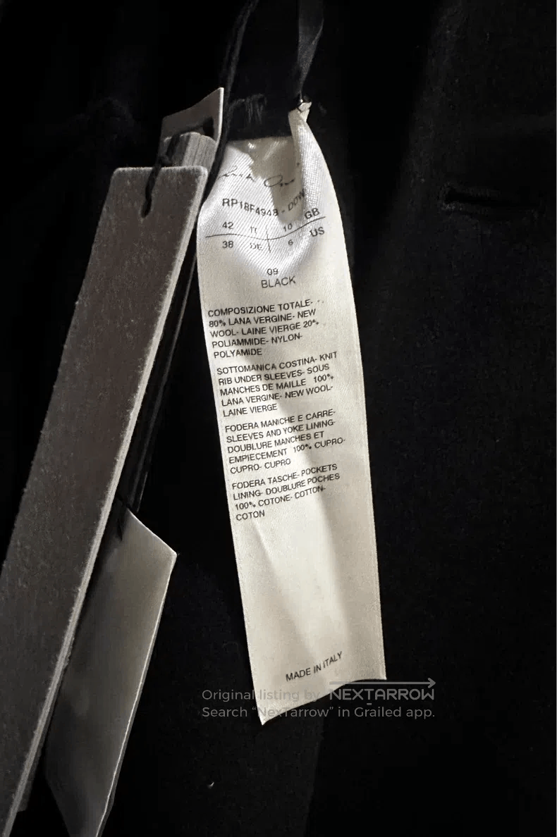 Rick Owens Rick Owens Black double-breasted coat Size S / US 4 / IT 40 - 9 Thumbnail
