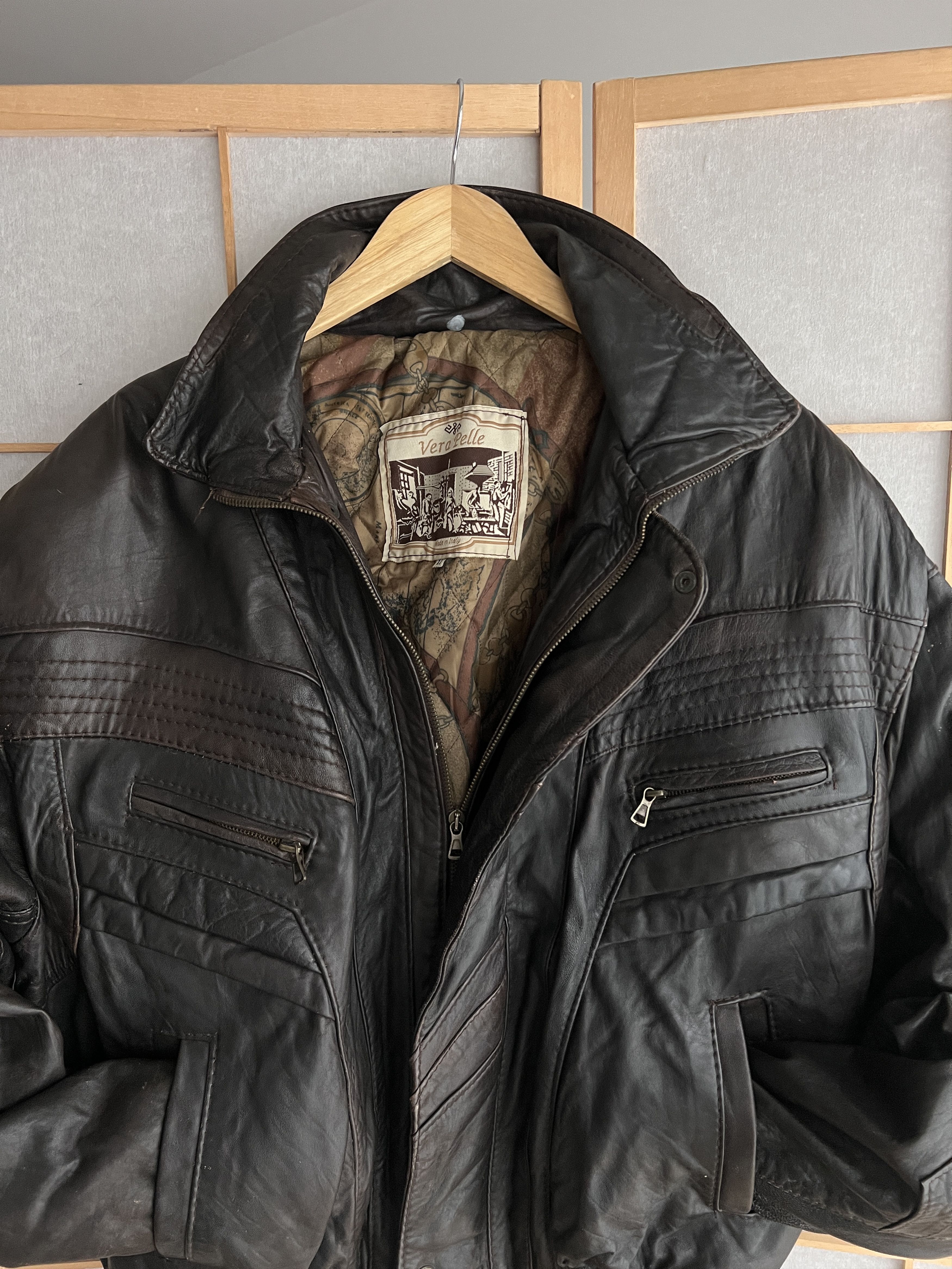 If Six Was Nine Rick Owens Type VTG 00s Yohji Yamamoto Style Leather Jacket Size US XL / EU 56 / 4 - 6 Thumbnail