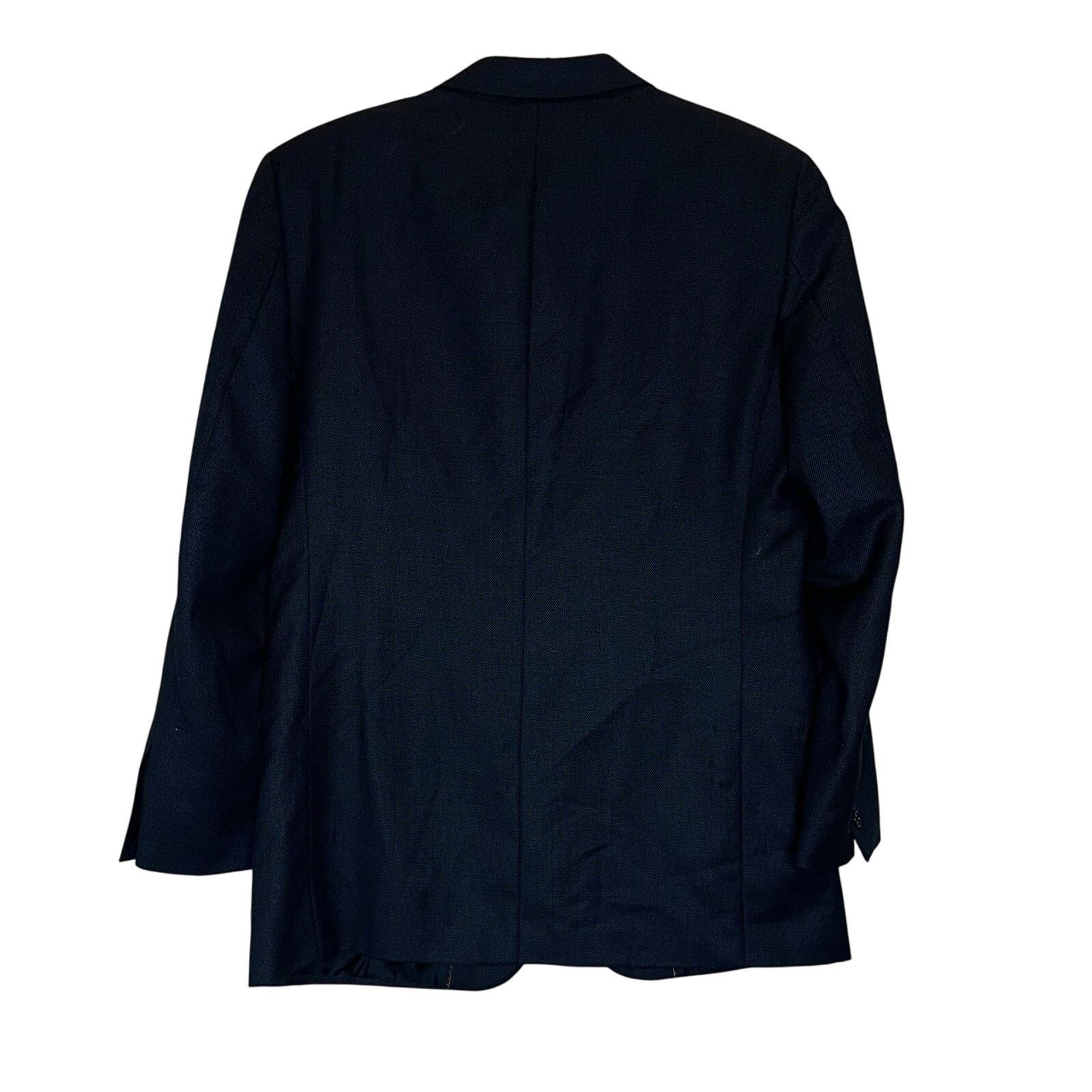Donald Trump Donald J. Trump Navy Blue Blazer Mens Wool Silk Blend 40R Size 40R - 8 Thumbnail