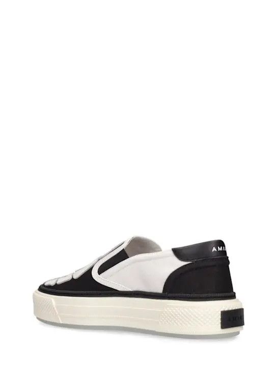 Amiri oc11z0225 Slip On Sneakers in White & Black Size US 13 / EU 46 - 4 Thumbnail
