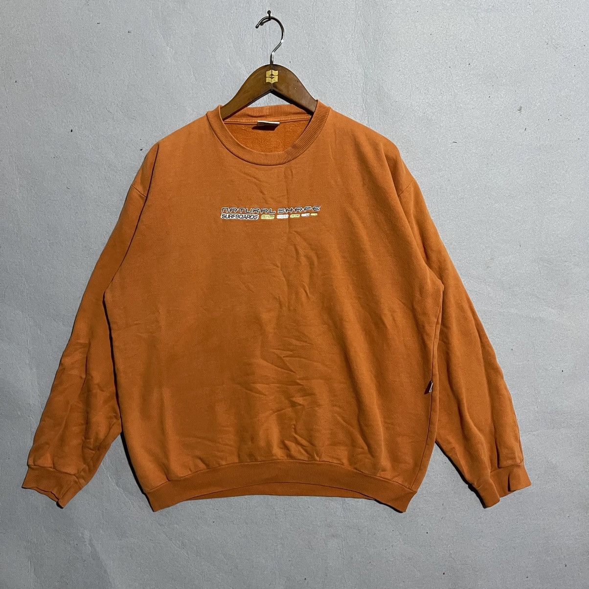 Vintage Vintage 90s Natural Shape Brasil Sweatshirt Orange Crewneck Size US L / EU 52-54 / 3 - 1 Thumbnail