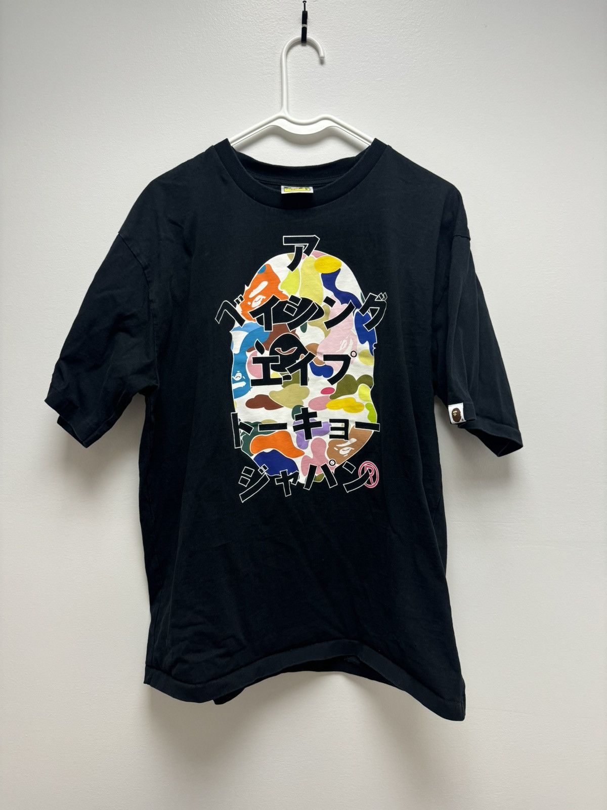 Bape Multi Camo Katakana Big Ape Head Tee Size US L / EU 52-54 / 3 - 1 Thumbnail