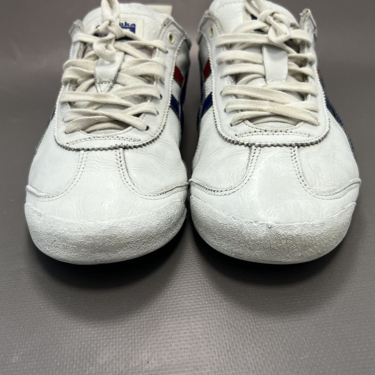Asics × Japanese Brand × Vintage Asics Tiger Onitsuka Mexico 66 White Leather Sneakers Sz 8 Size US 8 / EU 41 - 10 Thumbnail