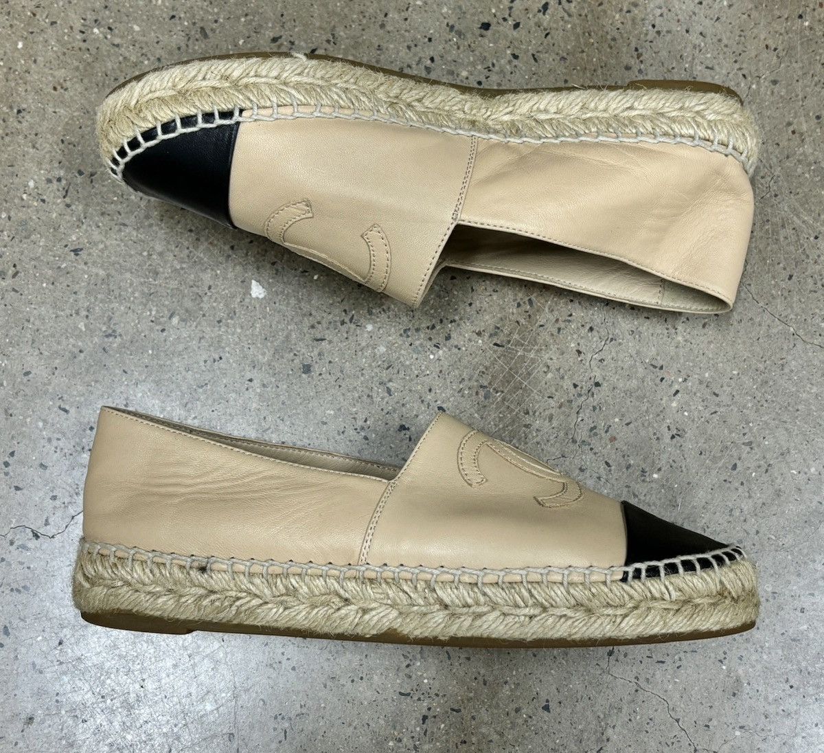 Chanel Chanel espadrilles Shoes，Sheepskin patchwork Size US 6 / IT 36 - 9 Thumbnail
