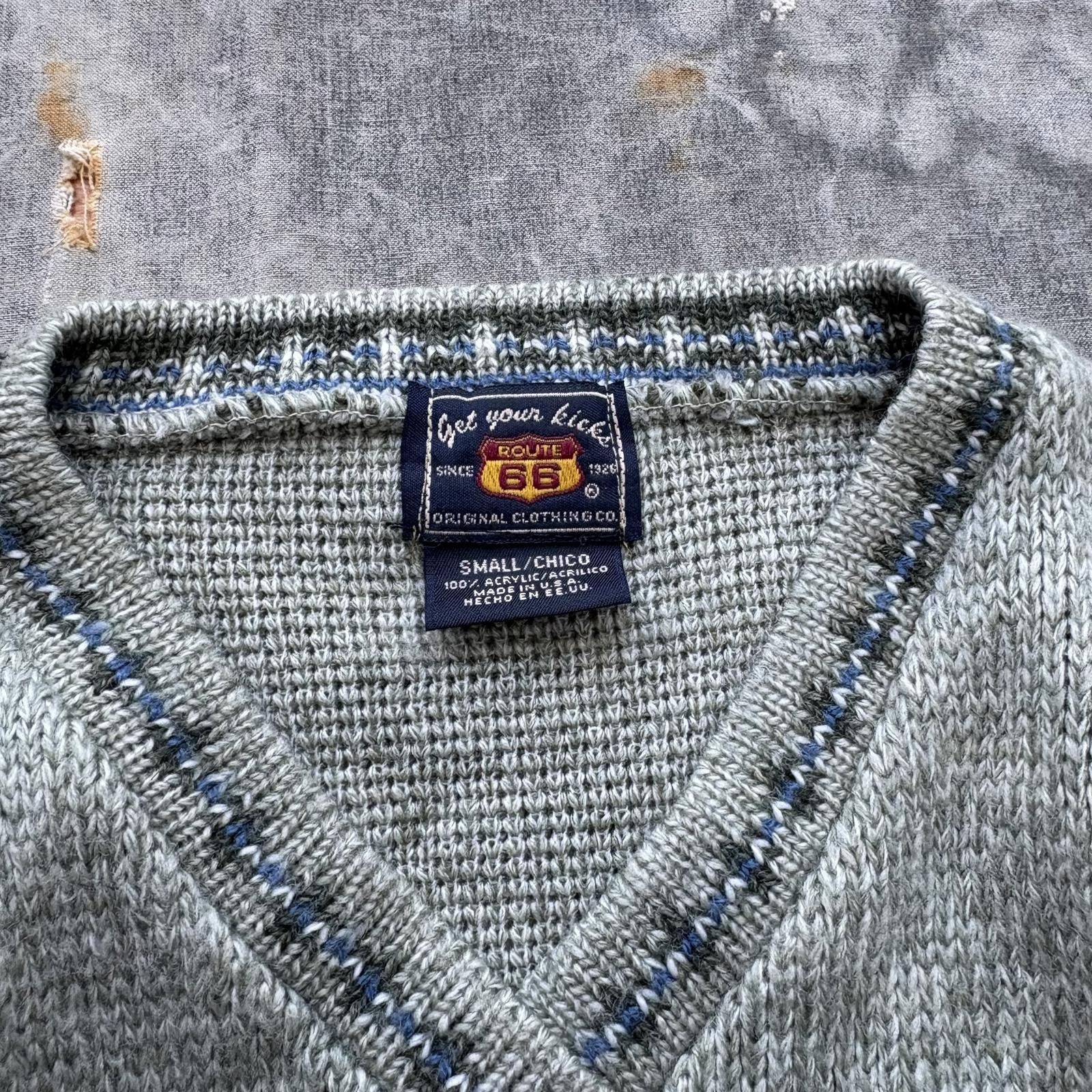 Route 66 Vintage Y2K Route 66 Moss Pistachio Green Fair Isle Sweater Size S / US 4 / IT 40 - 2 Thumbnail