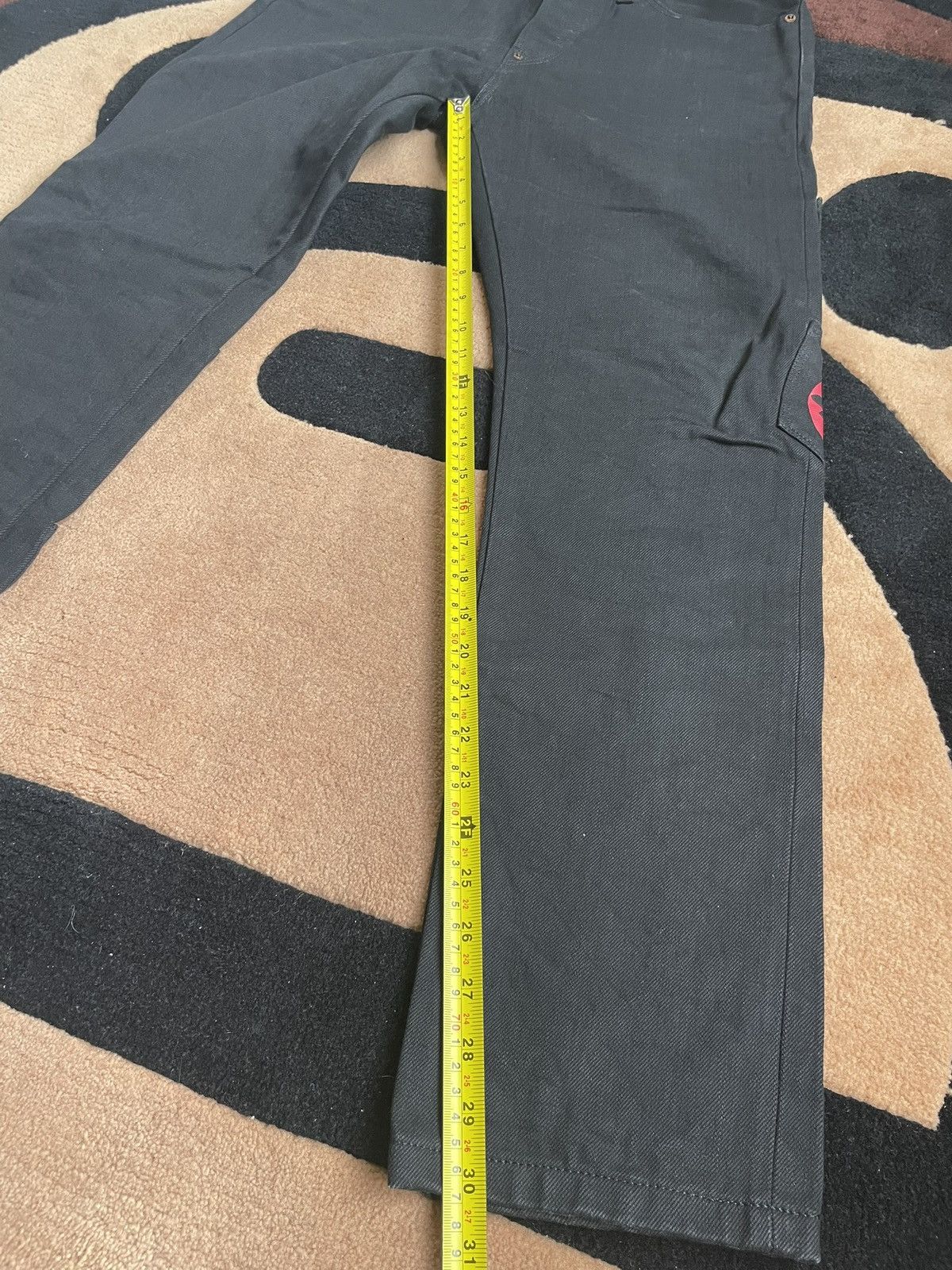 Evisu Evisu multi-pocket daicock black denim jeans,size:32x34 Size US 32 / EU 48 - 15 Thumbnail