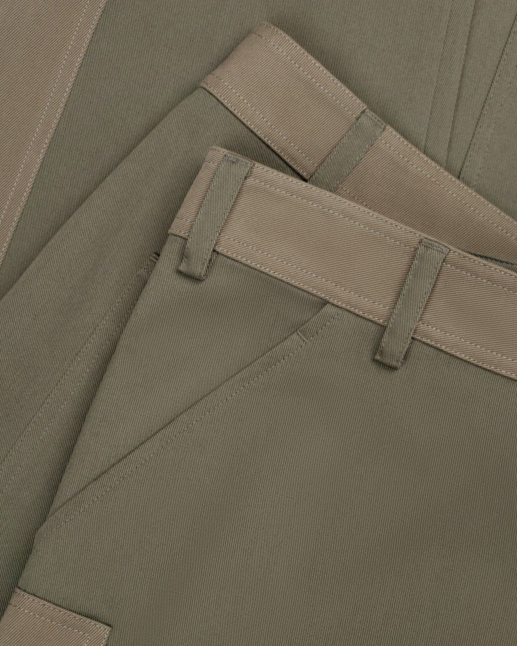 Valentino VALENTINO / Contrast-Panel Patchwork Cotton Trousers Size US 38 / EU 54 - 2 Thumbnail