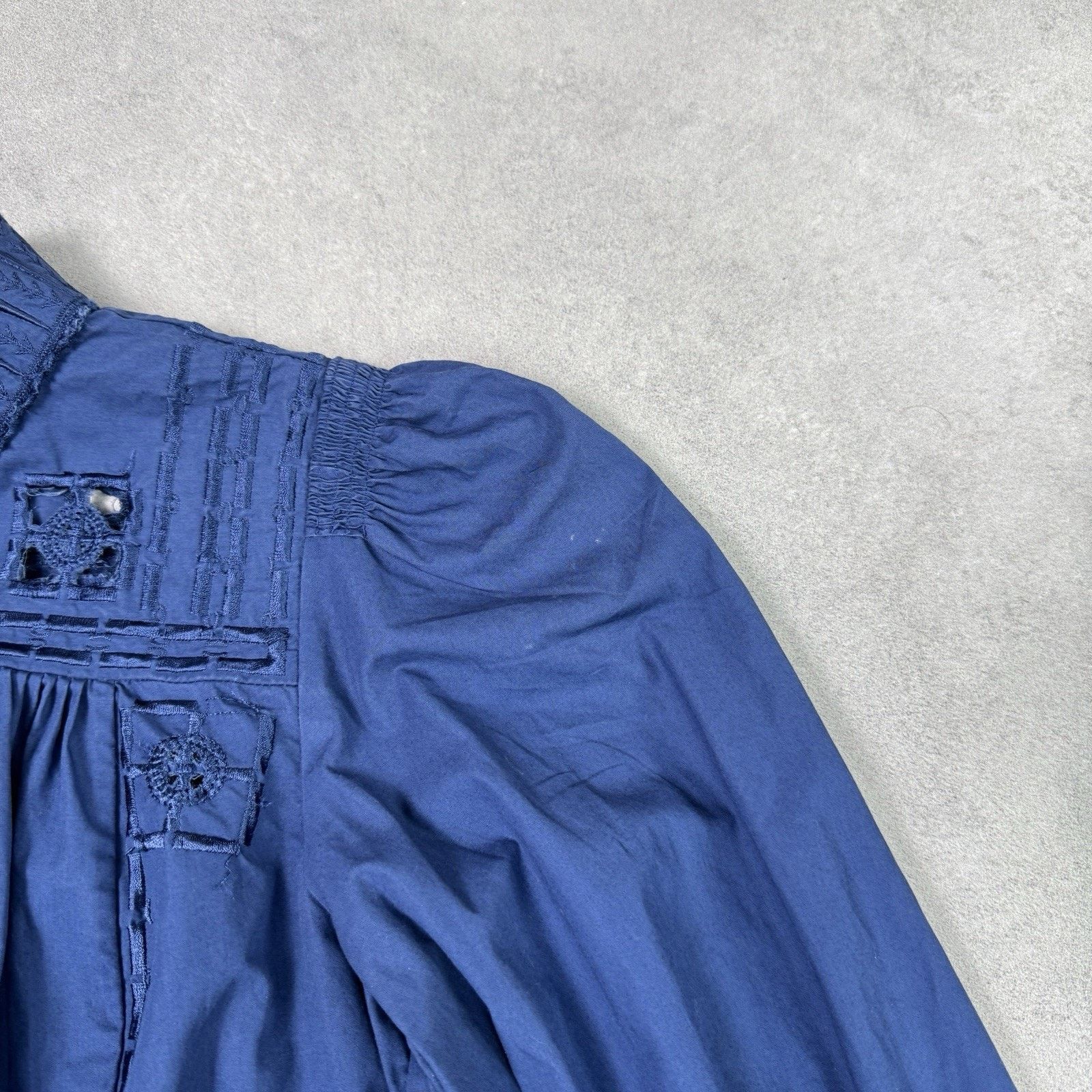 Isabel Marant Isabe Marant Women Blouse Blue Size 38 Cotton Size XS / US 0-2 / IT 36-38 - 2 Thumbnail