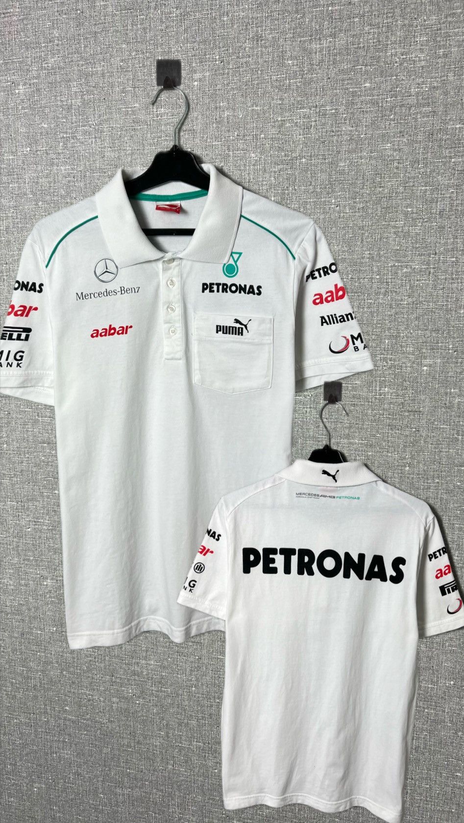 Puma Vintage Puma Mercedes-Benz AMG Petronas Racing Polo Shirt Size US S / EU 44-46 / 1 - 1 Thumbnail
