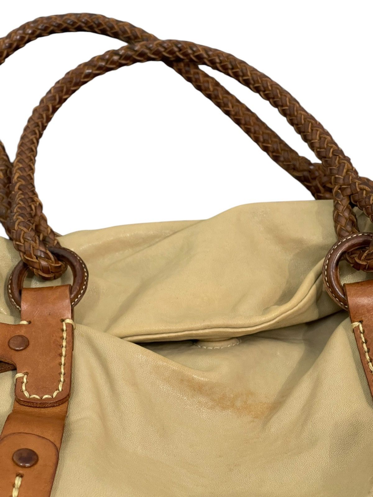 Genuine Leather Full Leather Patina Genten Japan Hand Bag 1🟩8 Size ONE SIZE - 12 Thumbnail