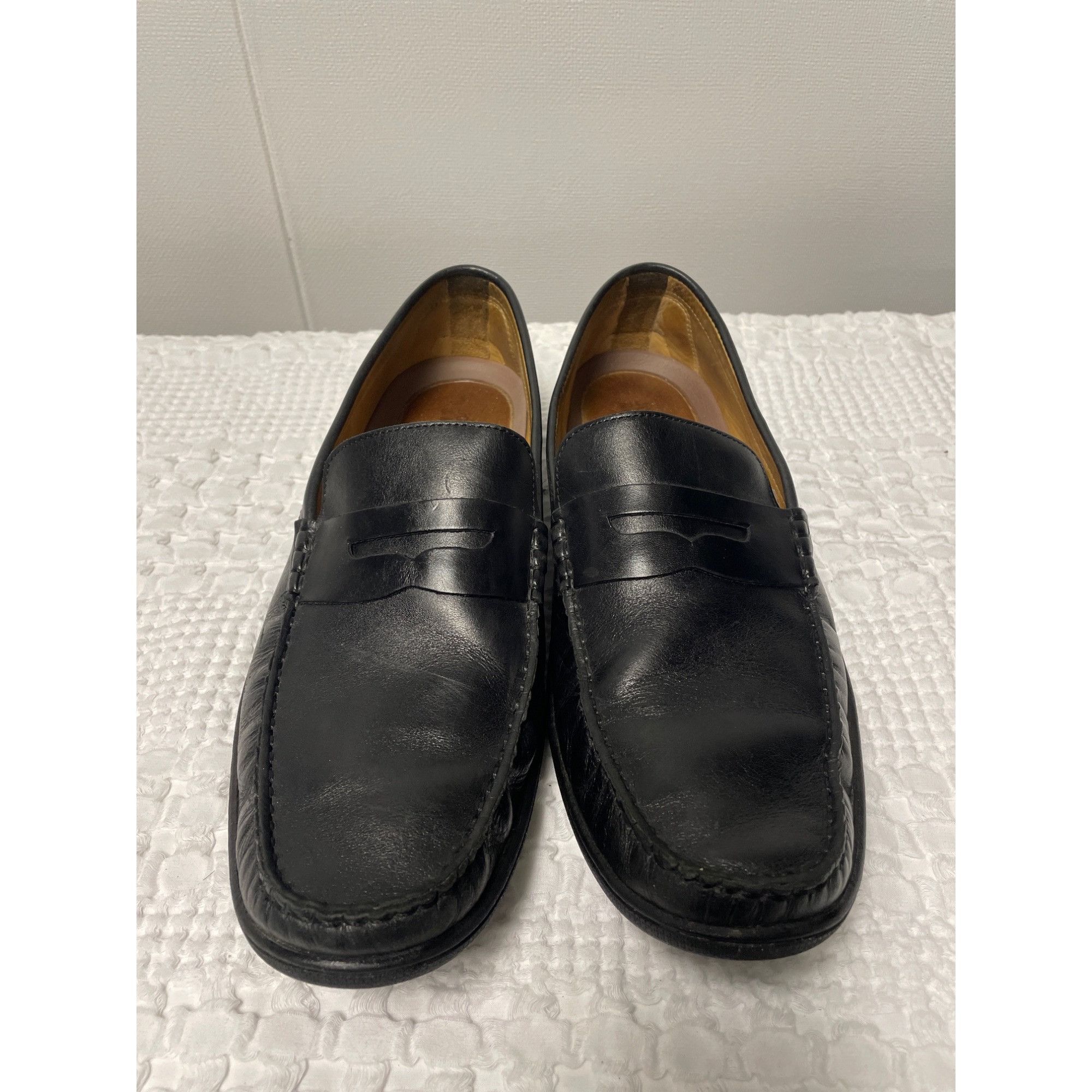 Johnston & Murphy Men’s Black Leather Shoes/Loafers Size 11