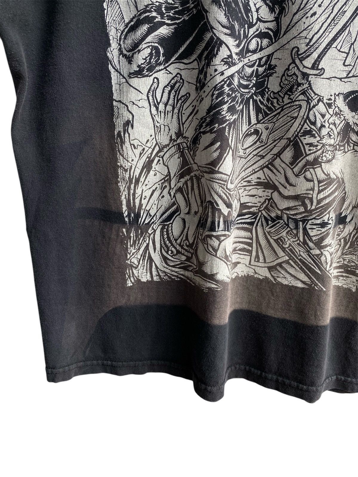 Band Tees × Vintage Vintage 3 Inches Of Blood band faded tee Size US XL / EU 56 / 4 - 4 Thumbnail