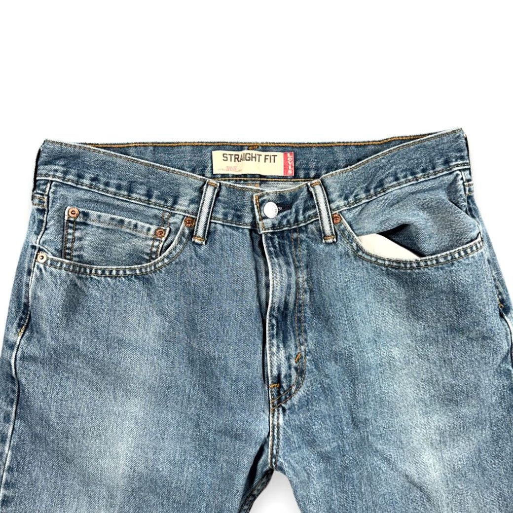 Levi's VINTAGE Levi's 505 Jeans Mens 34x29 Blue Regular Straight Denim Y2K 34x30 Tag Size US 34 / EU 50 - 3 Thumbnail