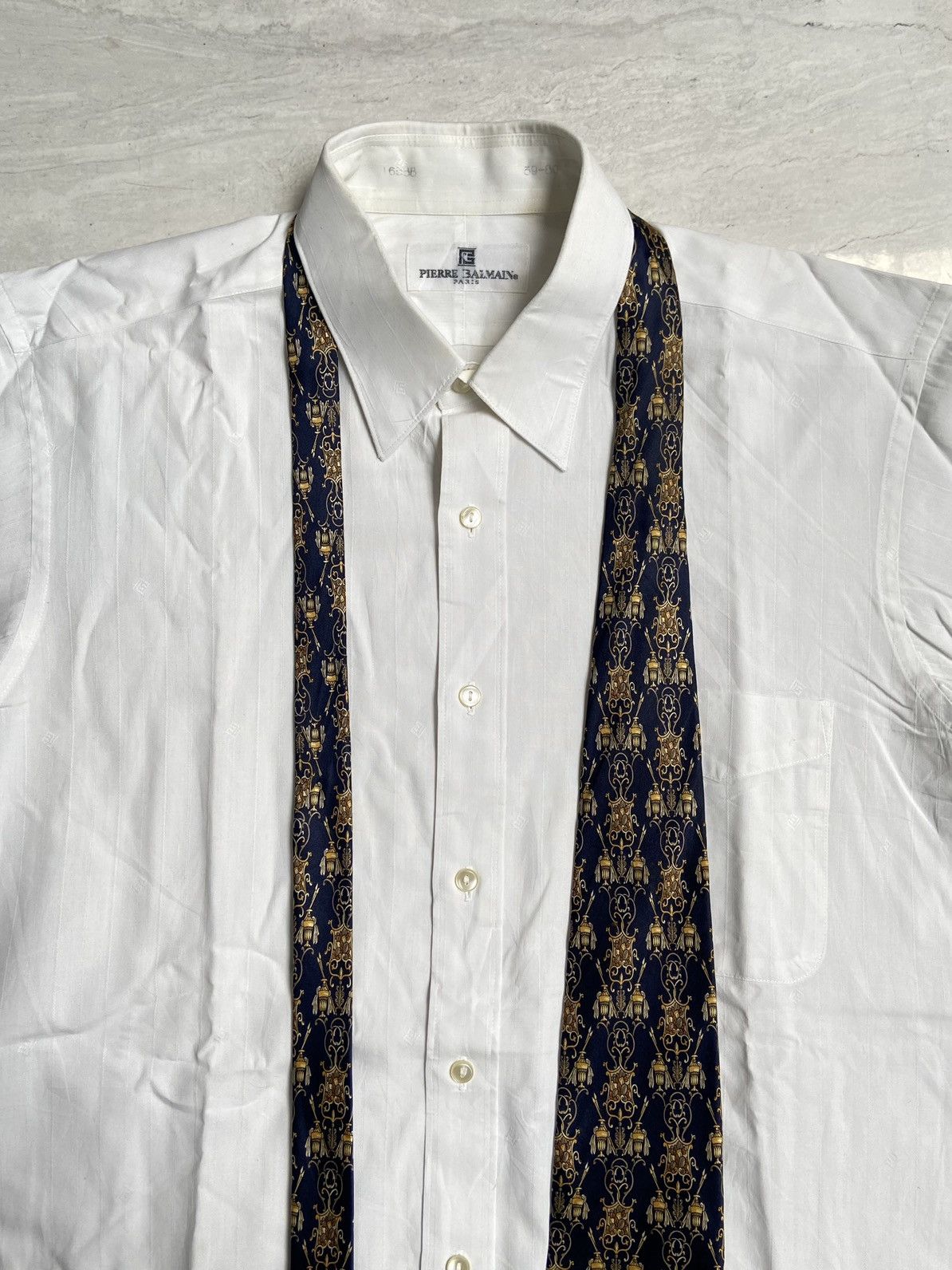 Pierre Balmain PIERRE BALMAIN Paris White Shirt Size US S / EU 44-46 / 1 - 8 Thumbnail