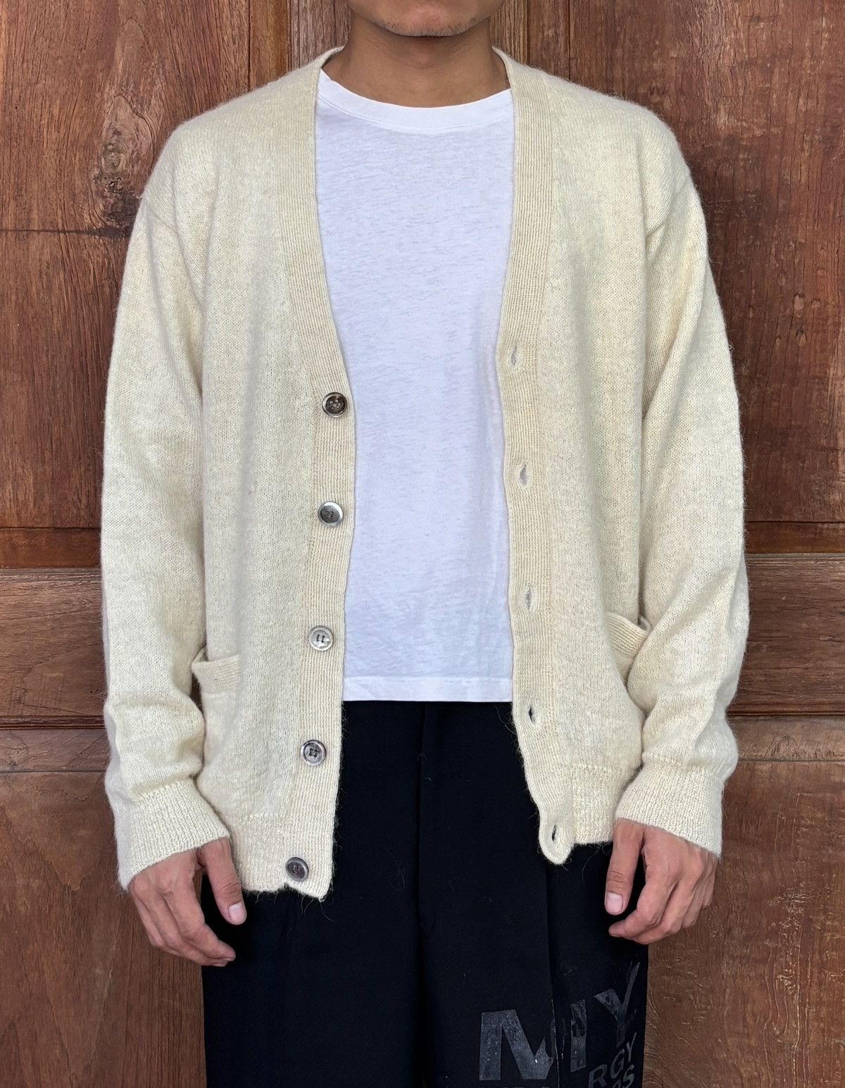 Yohji Yamamoto Ys for Men Mohair Cardigan Size US M / EU 48-50 / 2 - 11 Thumbnail