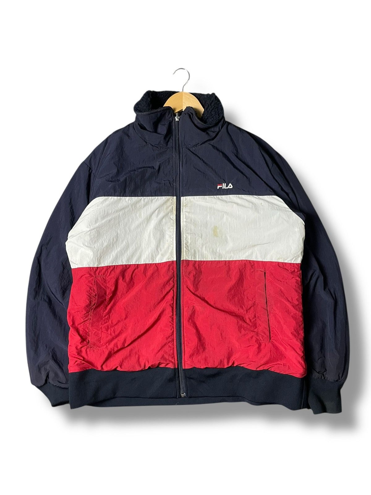 Fila × Japanese Brand × Vintage Vintage FILA Colourblock Windbreaker (134) Size US L / EU 52-54 / 3 - 1 Thumbnail