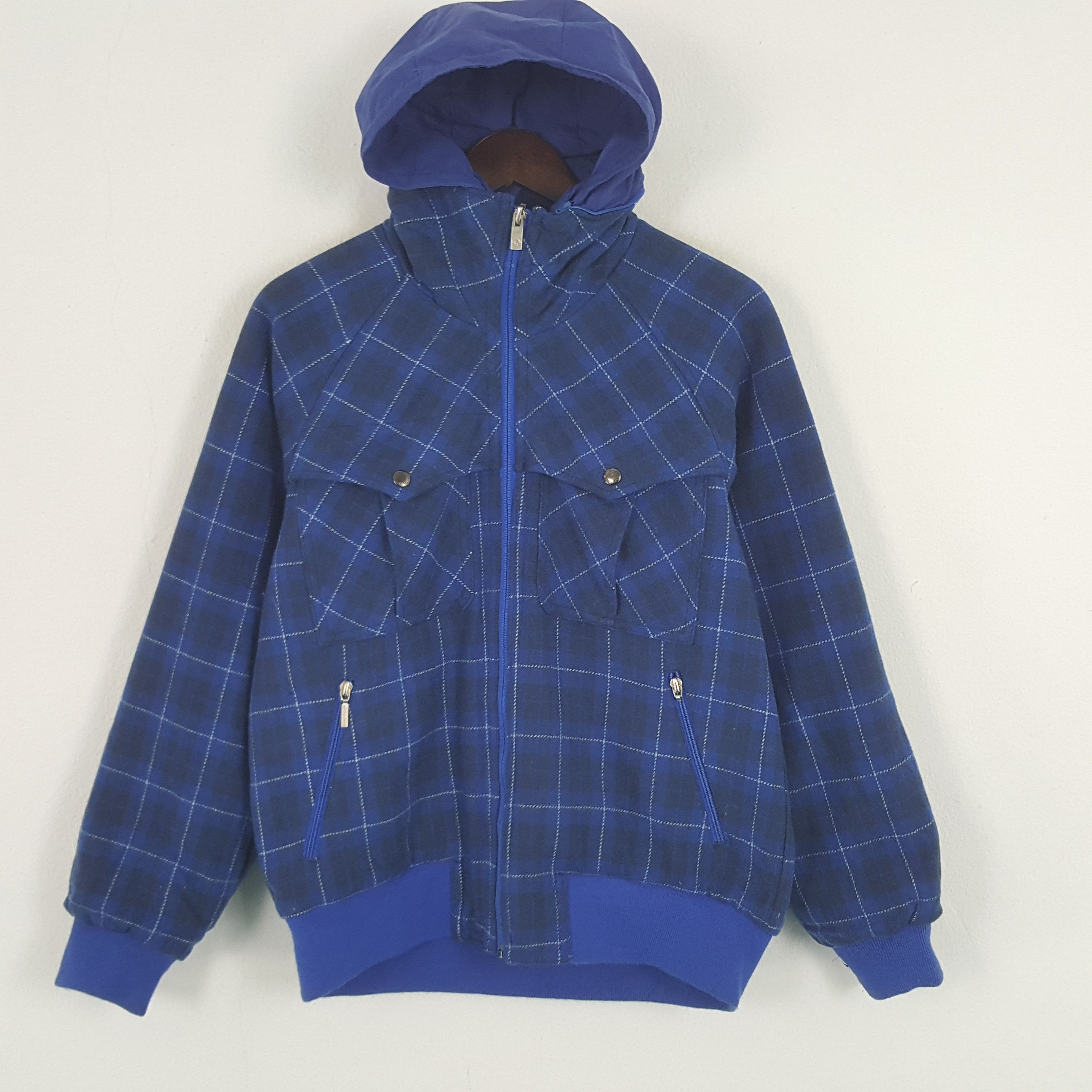 Vintage Vintage Eizac Custom Skulls Wool Hoodie Jacket Size US S / EU 44-46 / 1 - 3 Thumbnail