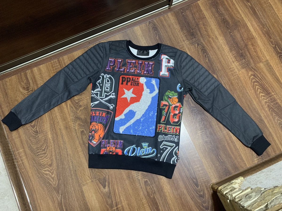 Philipp Plein Philipp Plein basketball rhinestone printed sweatshirt Size US L / EU 52-54 / 3 - 6 Thumbnail