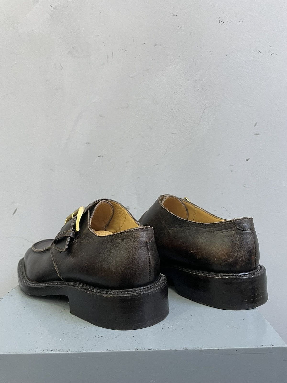 Other intage Hand Made leather loafers brogue shoes England style Size US 8 / EU 41 - 5 Thumbnail