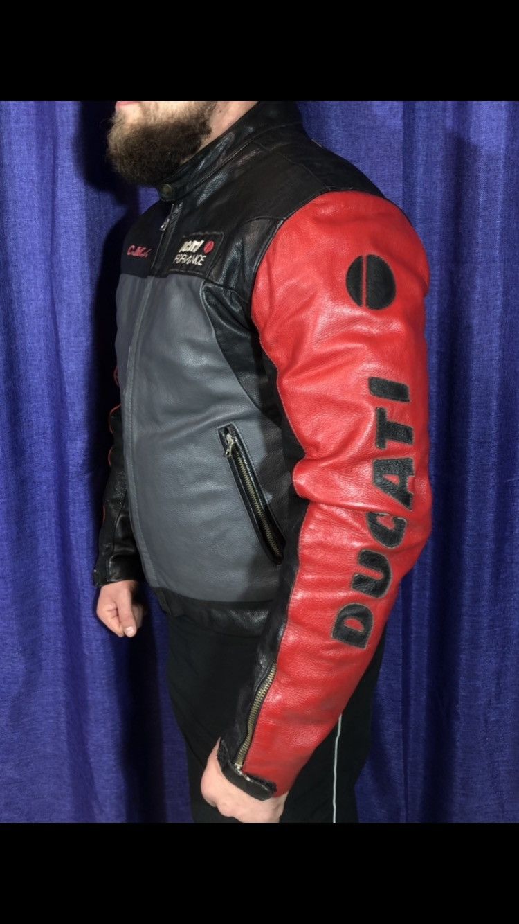 Dainese × Ducati Ducati Dainese Motorcycle Moto leather jacket Racing Vintage Size US XL / EU 56 / 4 - 1 Thumbnail