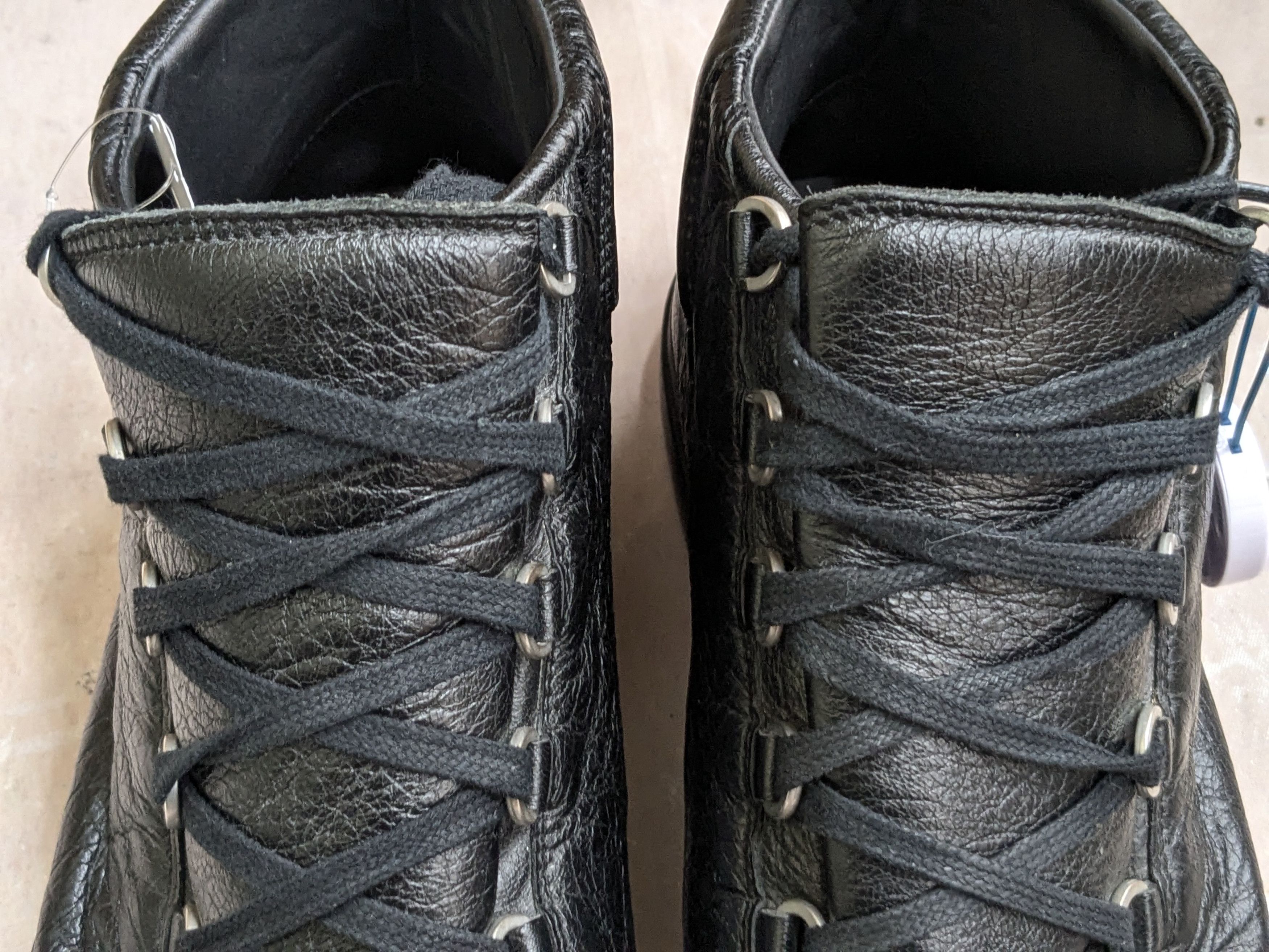 Balenciaga Balenciaga Arena Sneaker Black 12 High Tops Leather Size US 12 / EU 45 - 6 Thumbnail