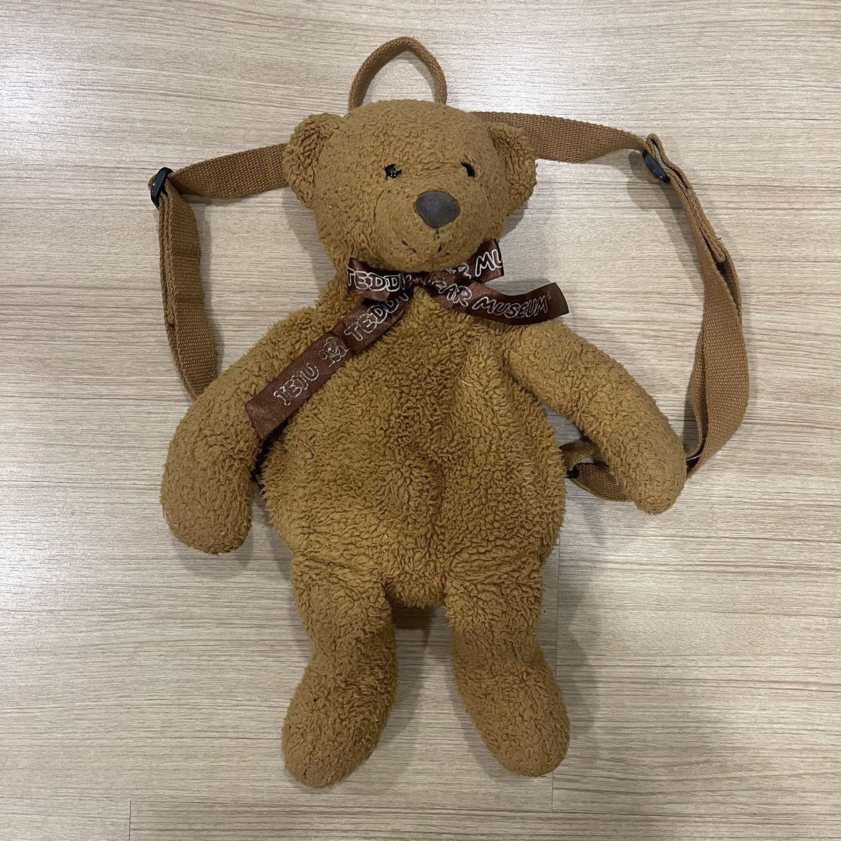 image of Vintage Teddy Bear Backpack in Brown, Men's