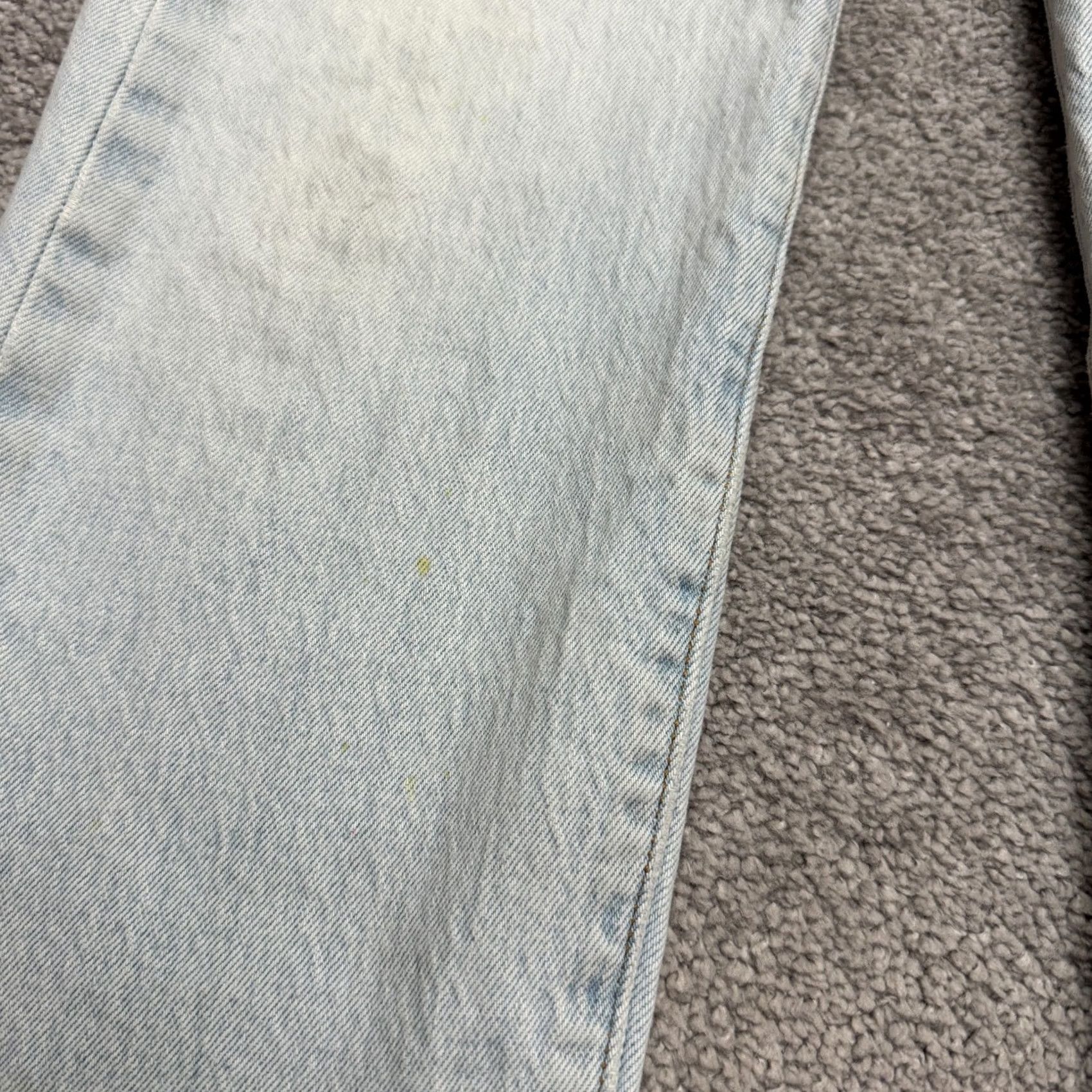 Levi's Levi's Wedgie Straight Button Fly Denim Jeans Womens 25 Blue Light Wash Cotton Size 42" / US 20 - 7 Thumbnail