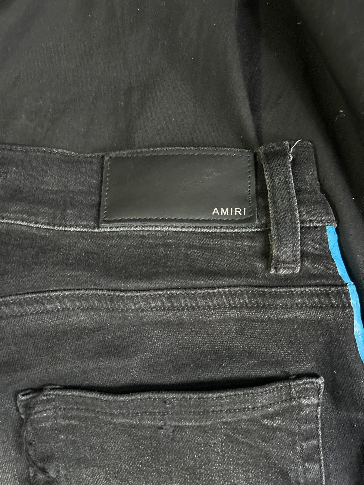 Amiri Black wit blue stripe amiri Sz 31 Size US 31 - 4 Thumbnail