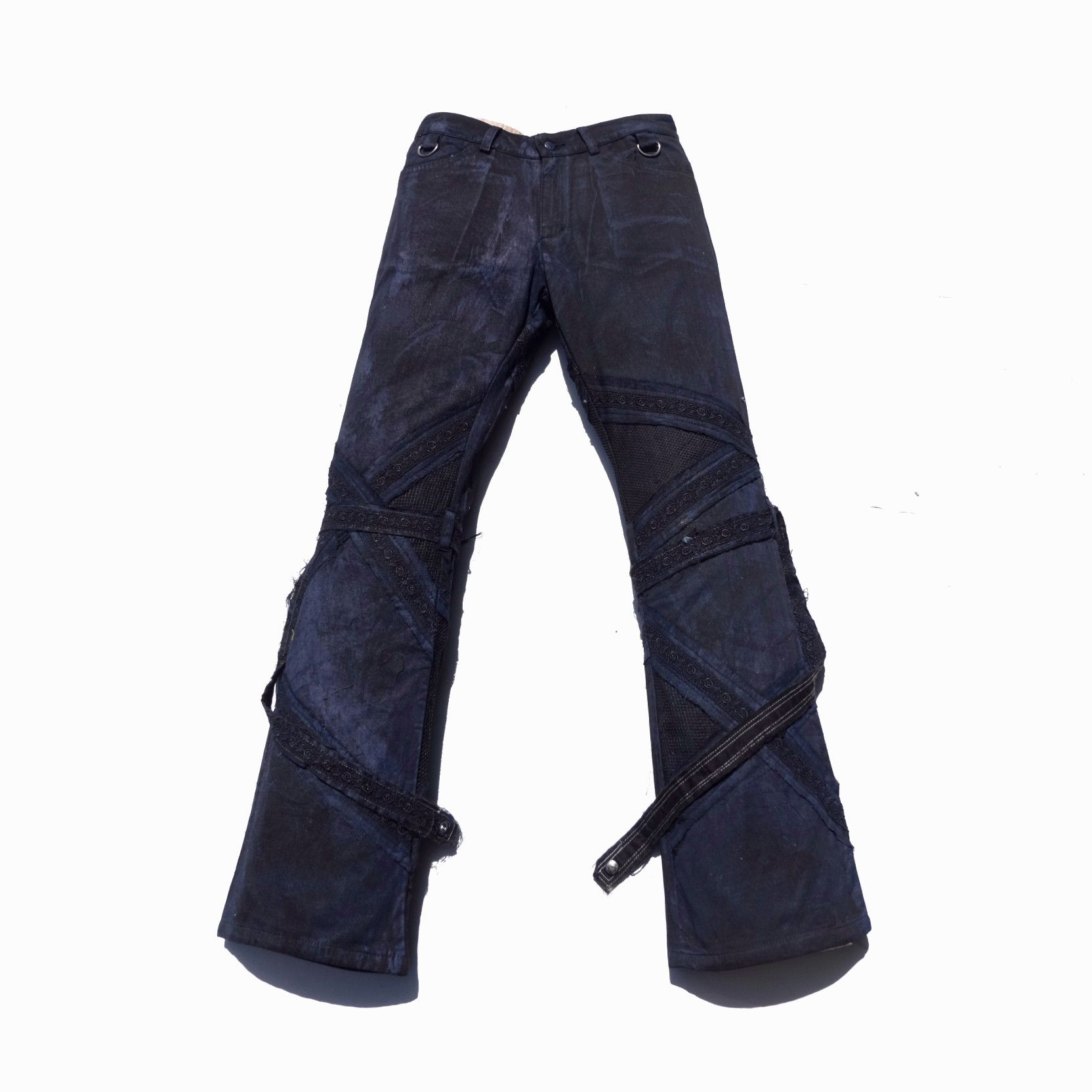 Le Grande Bleu (L.G.B.) H. ANARCHY flared bondage pants | Grailed