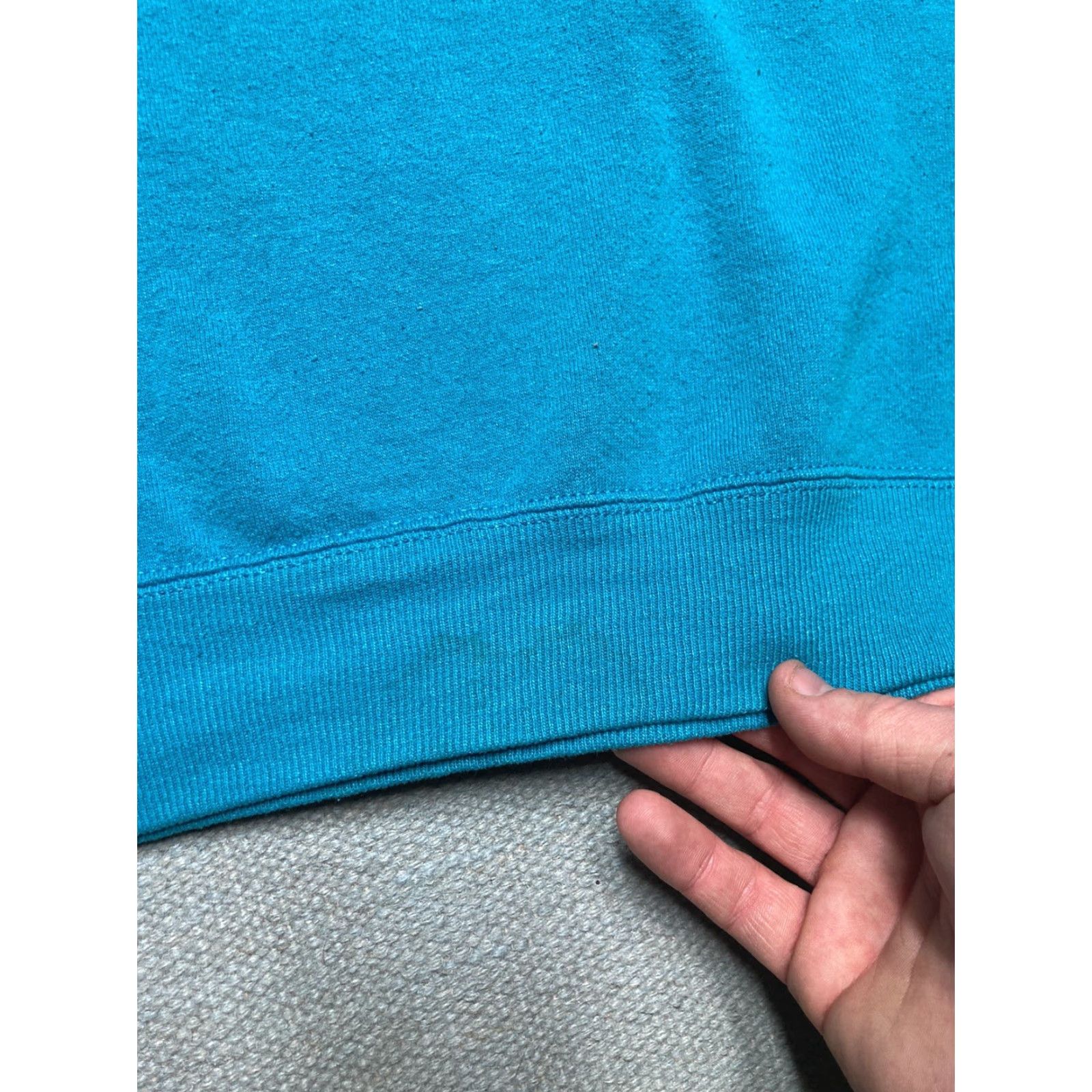 Jerzees VINTAGE 80s 90s Jerzees crewneck sweatshirt teal blue Made in USA men’s XL blue 90s pullover shirt Size US XL / EU 56 / 4 - 7 Thumbnail